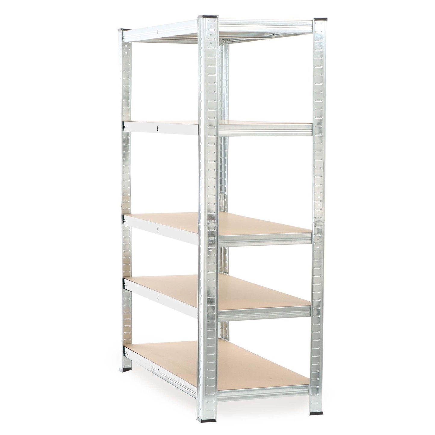 Wiltec Heavy Duty Shelving Unit 160 x 60 x 180 cm, 175 kg Shelf, Galvanised Steel, Load Shelving Unit with 4 Shelves, Workshop Shelving