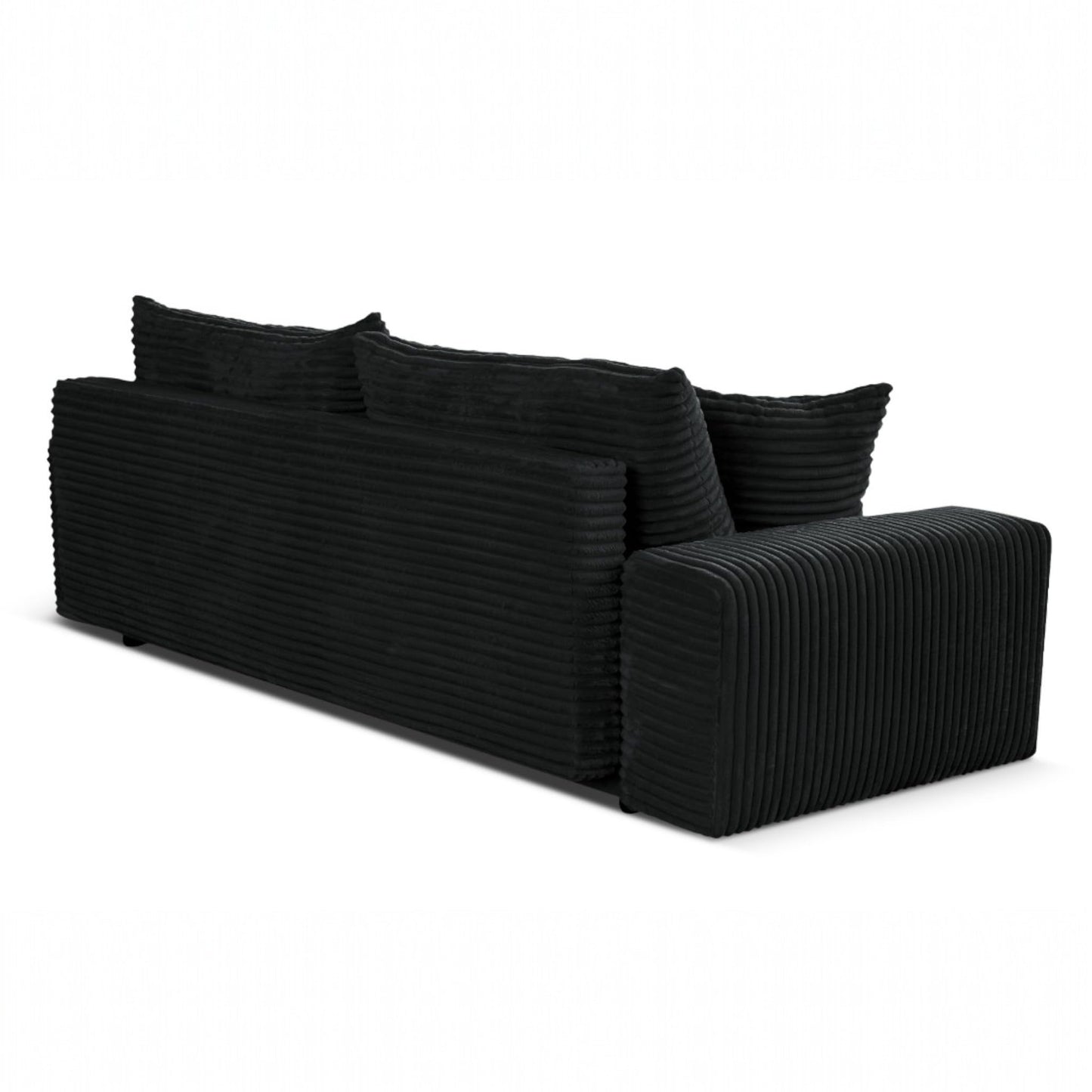 Cordo Sofa Bed 265 x 150 cm with Bed Box - Cord Sofa TILIA Wide Corduroy, SoftTouch Comfort, Nosage Spring, Removable Cushions, Easy Clean & Pet Friendly (Bronze)