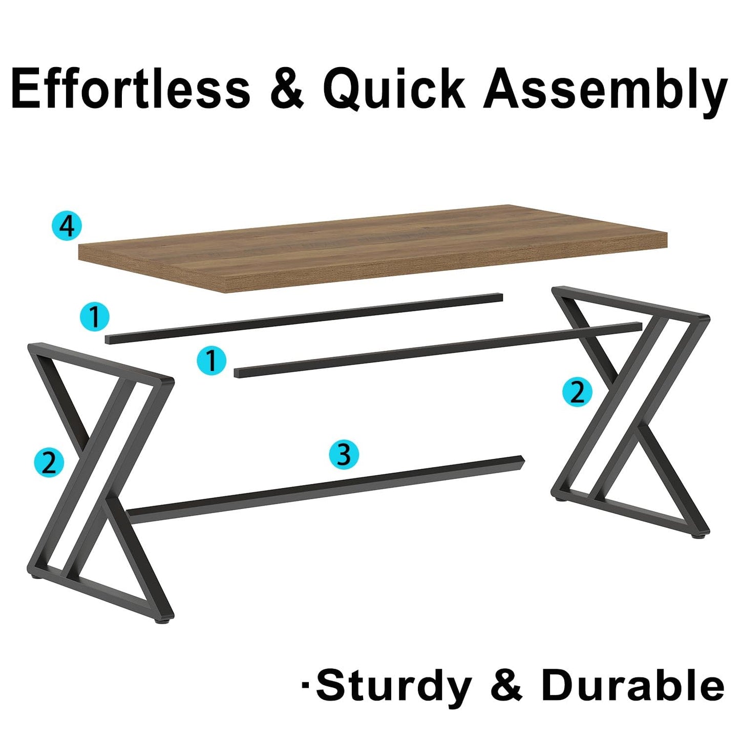 LVB Modern Computer Desk Industrial Home Office with Storage Space Metal Wood Desk Study Computer Desk for Bedroom Simple Gaming Desk Rustic Brown