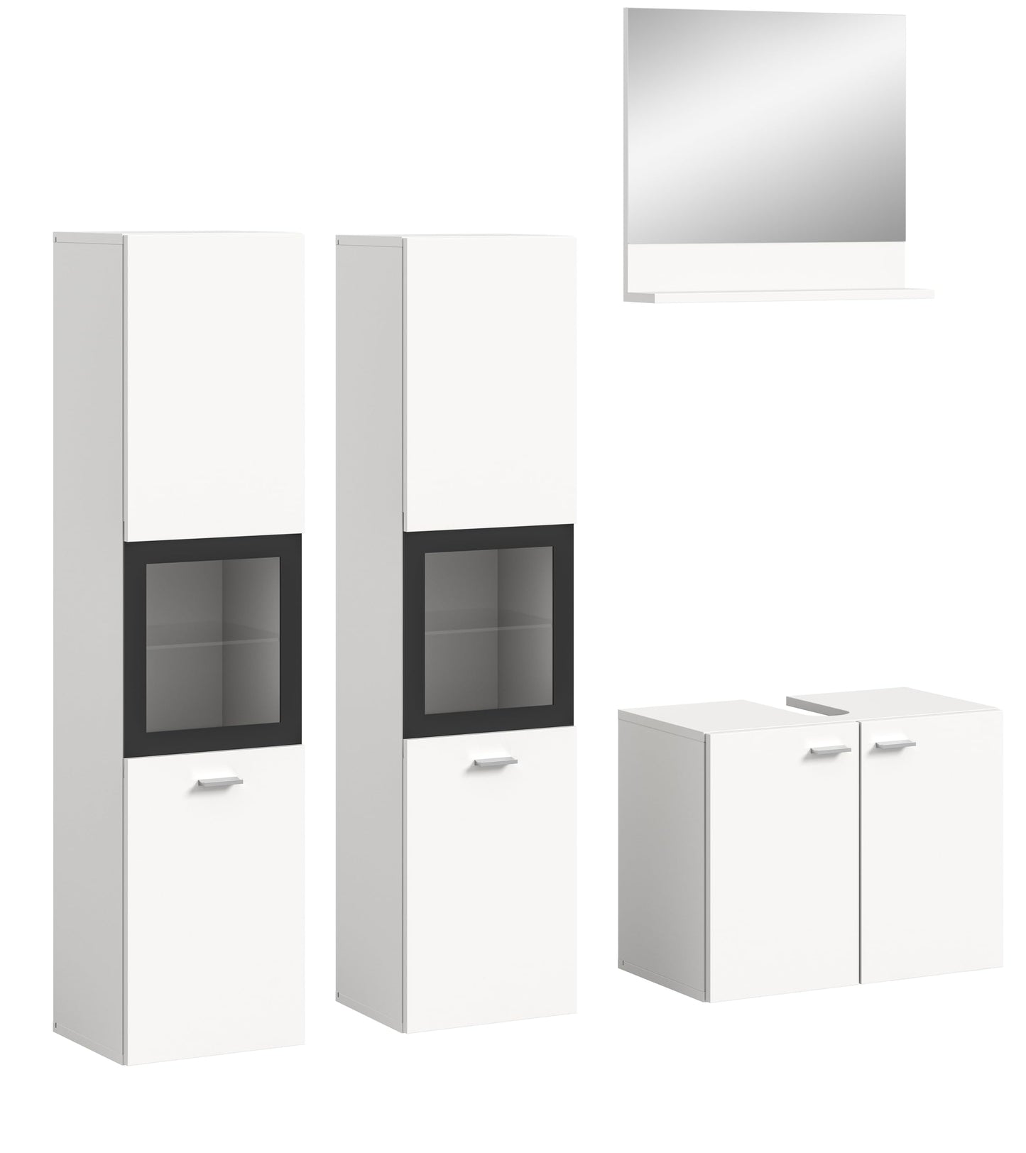 Boston Bathroom Cabinet, Standing Wall Cabinet, Hanging Cabinet, Wall Cabinet, Sonoma Oak Wood, Approx. 30 x 80 x 29 cm, Floor Standing/Hanging Mountable