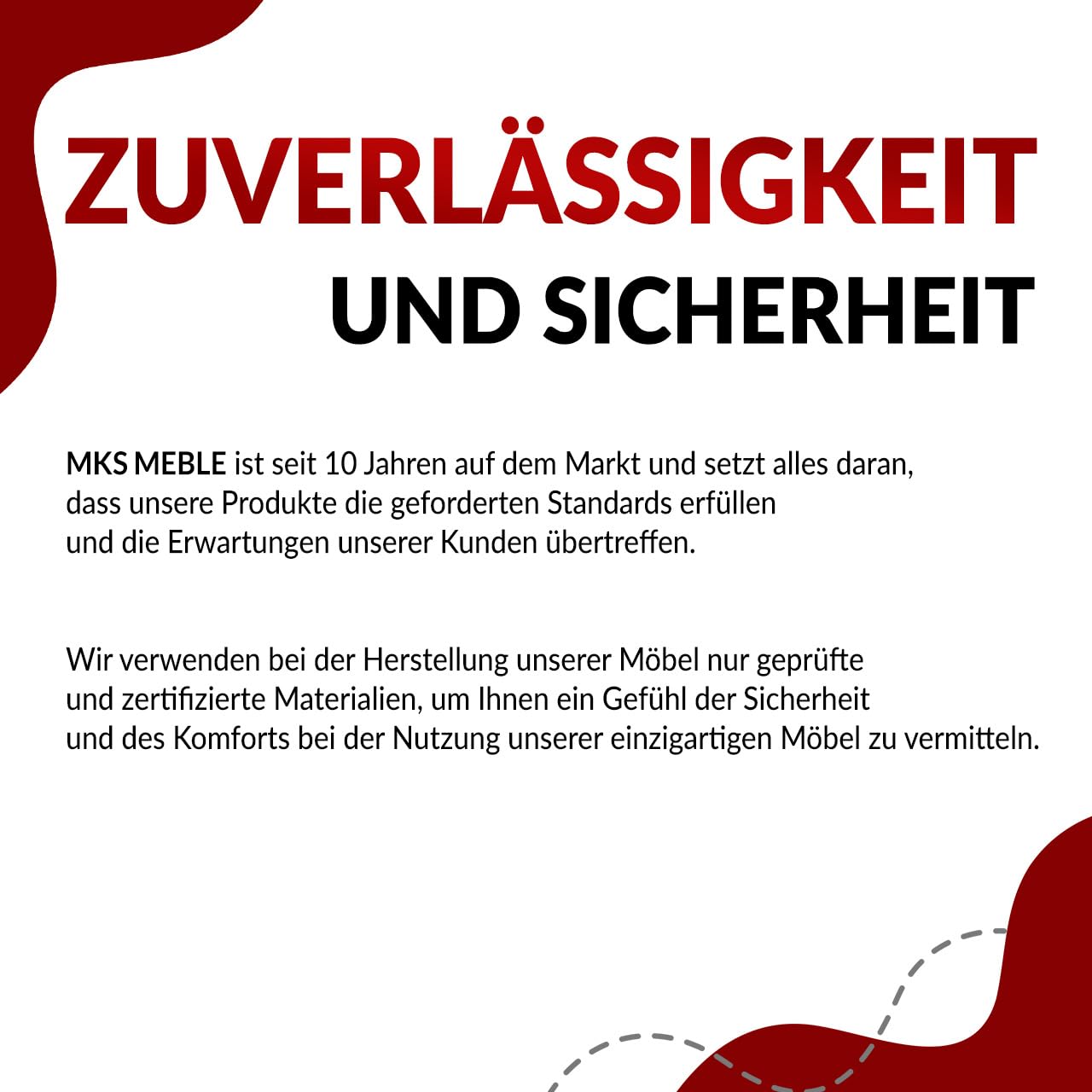 MKS MEBLE Sofa U-Form Schwarz