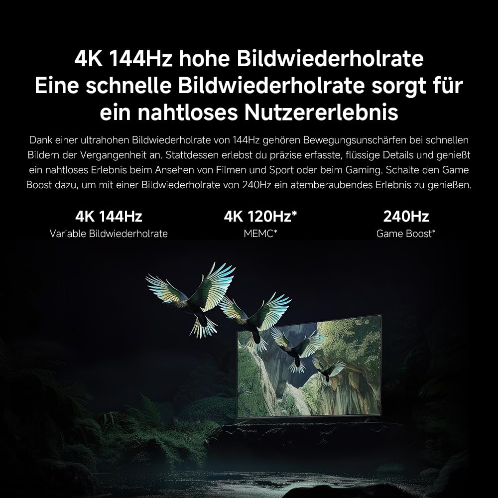 XIAOMI TV S Mini 55 2025, MiniLED, QLED, 55 Inch, Local Dimming, 1200nit