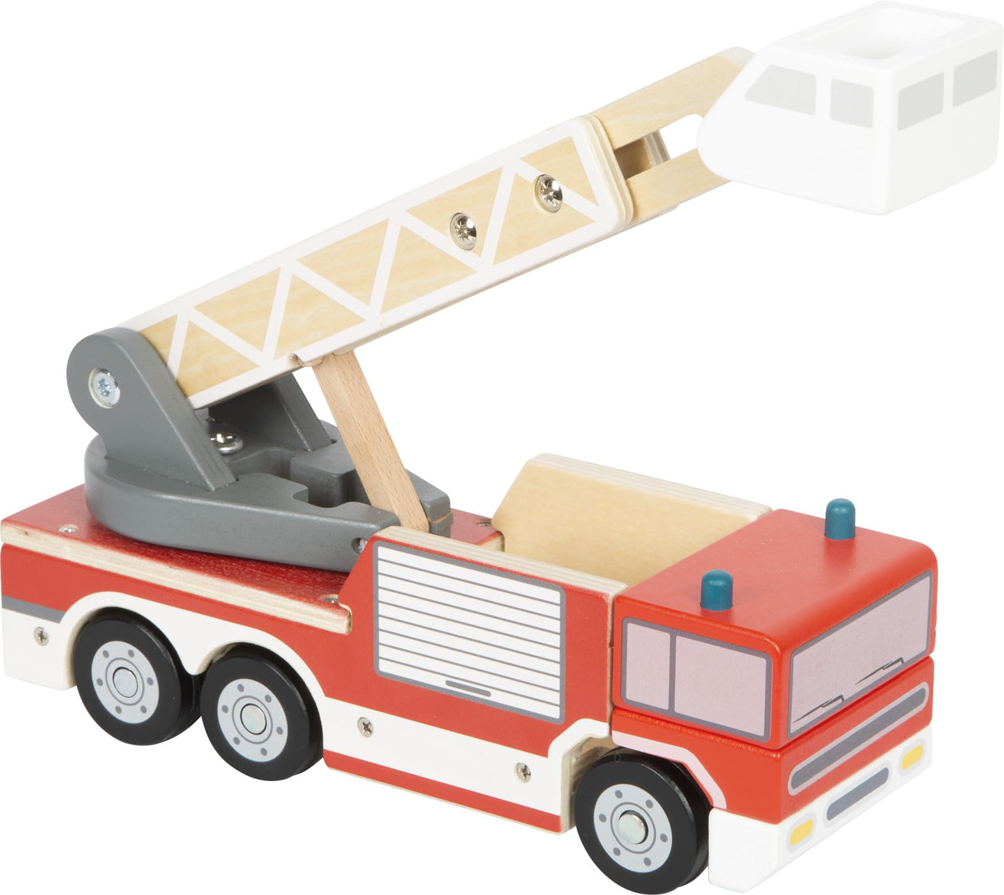 small foot Crane Truck with Wooden Pallet, Toy Vehicle for Children, with 360° Rotating Crane and Accessories, from 2 Years, 12639