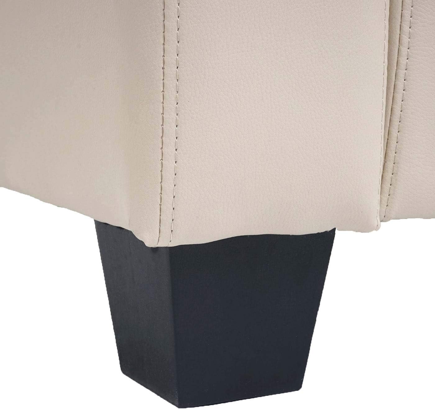 Mendler 3-2-1 Sofagarnitur Couchgarnitur Loungesofa Lille - Leder, Creme