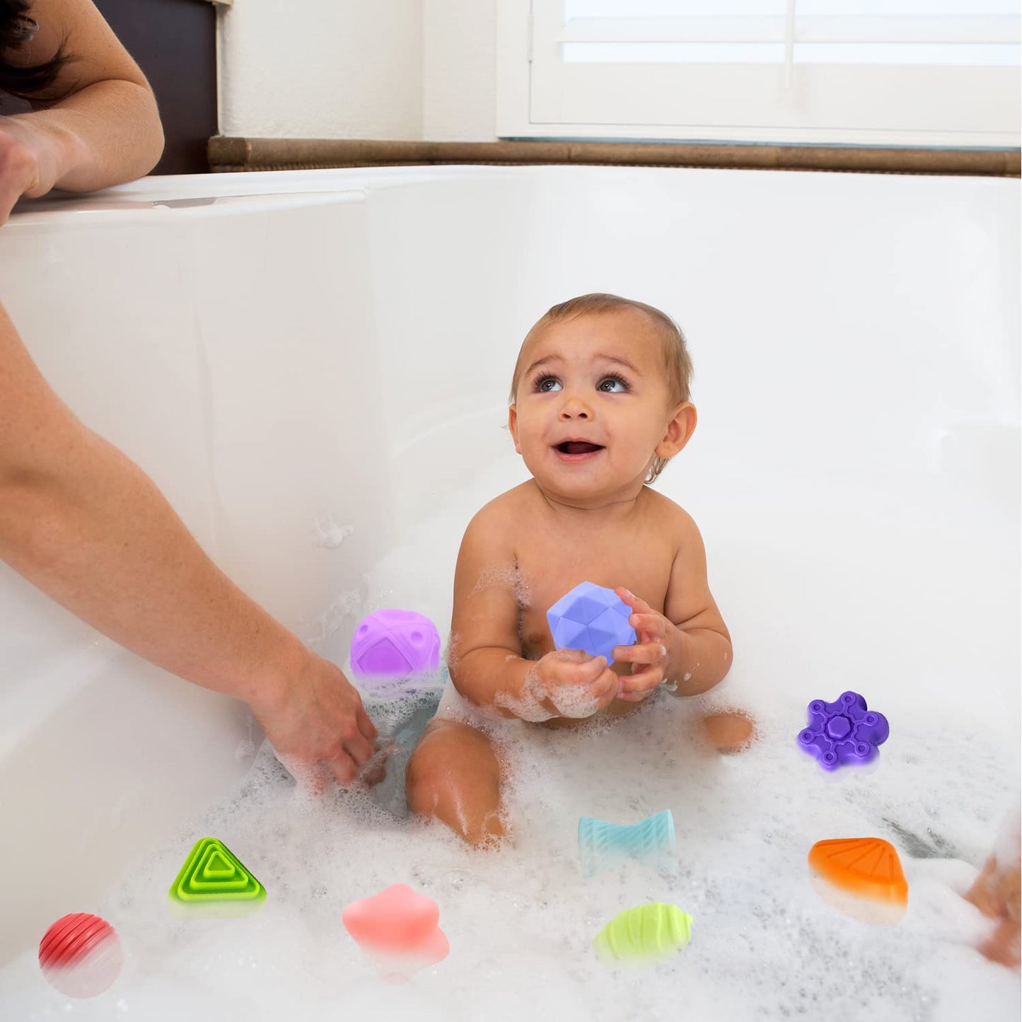 Montessori Baby Toy from 1 Year, Motor Skills Toy, Fine Motor Skills, Preschool Learning Gift, 9 Pieces, Colourful Shape Sorter for Toddlers, Girls, Boys, 1, 2, 3 Years Old