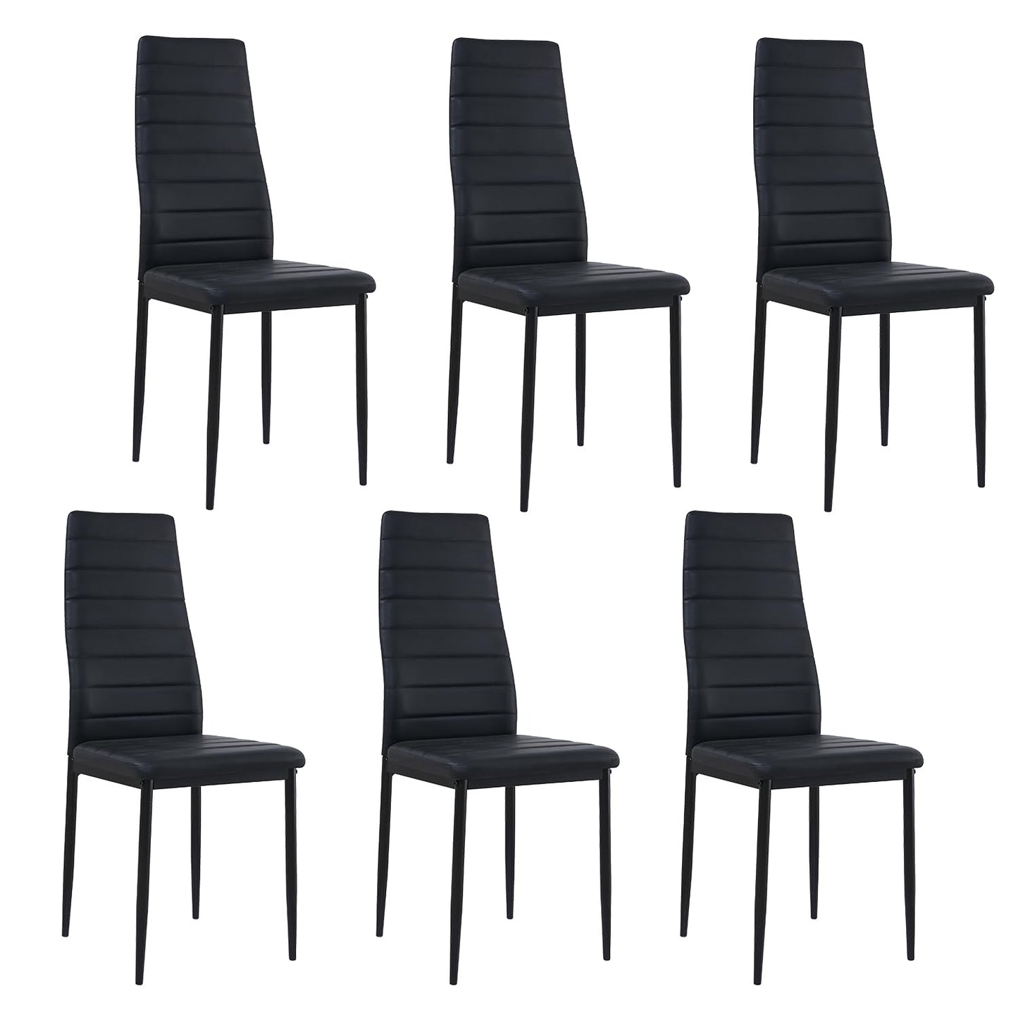 FURNITABLE Esstisch mit 4 Stühlen Esszimmergruppe, 4er Set Esszimmerstühle und Rechteckig Holztisch Essgruppe für Wohnzimmer Küche Büro (110 * 70cm Tisch+4 Schwarz Stühle)
