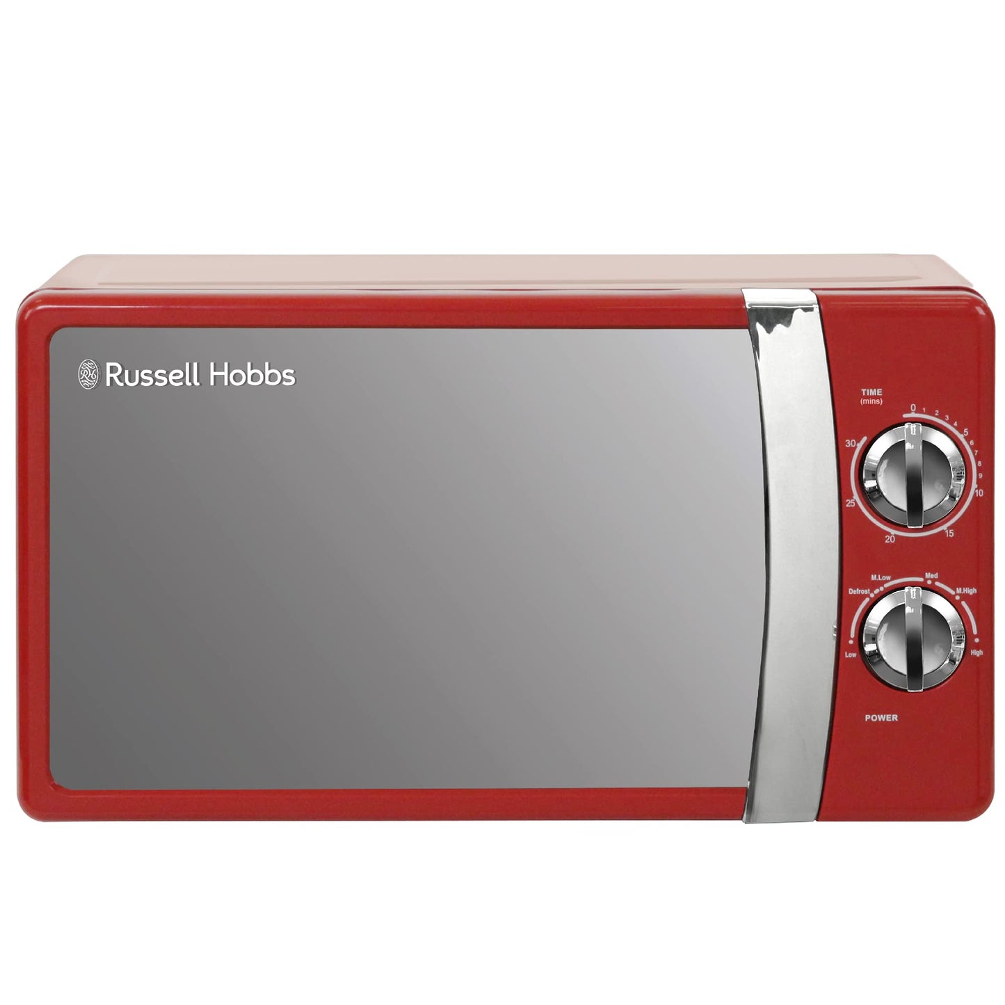 Russell Hobbs RHMM701C Manual Solo Microwave with 5 Power Levels, Ringtone and Timer, Defrost Function, Easy Cleaning, 17L, 700W, Cream