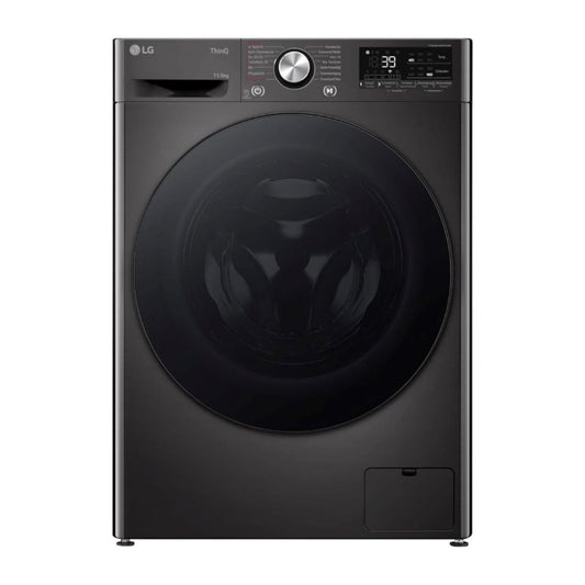 LG Electronics V7WD96H1A Washer Dryer with AI DD, 9 kg Wash, 6 kg Drying, 1400 rpm, Steam, TurboWash 360°, Feel-Good Drum, Wi-Fi Function, White