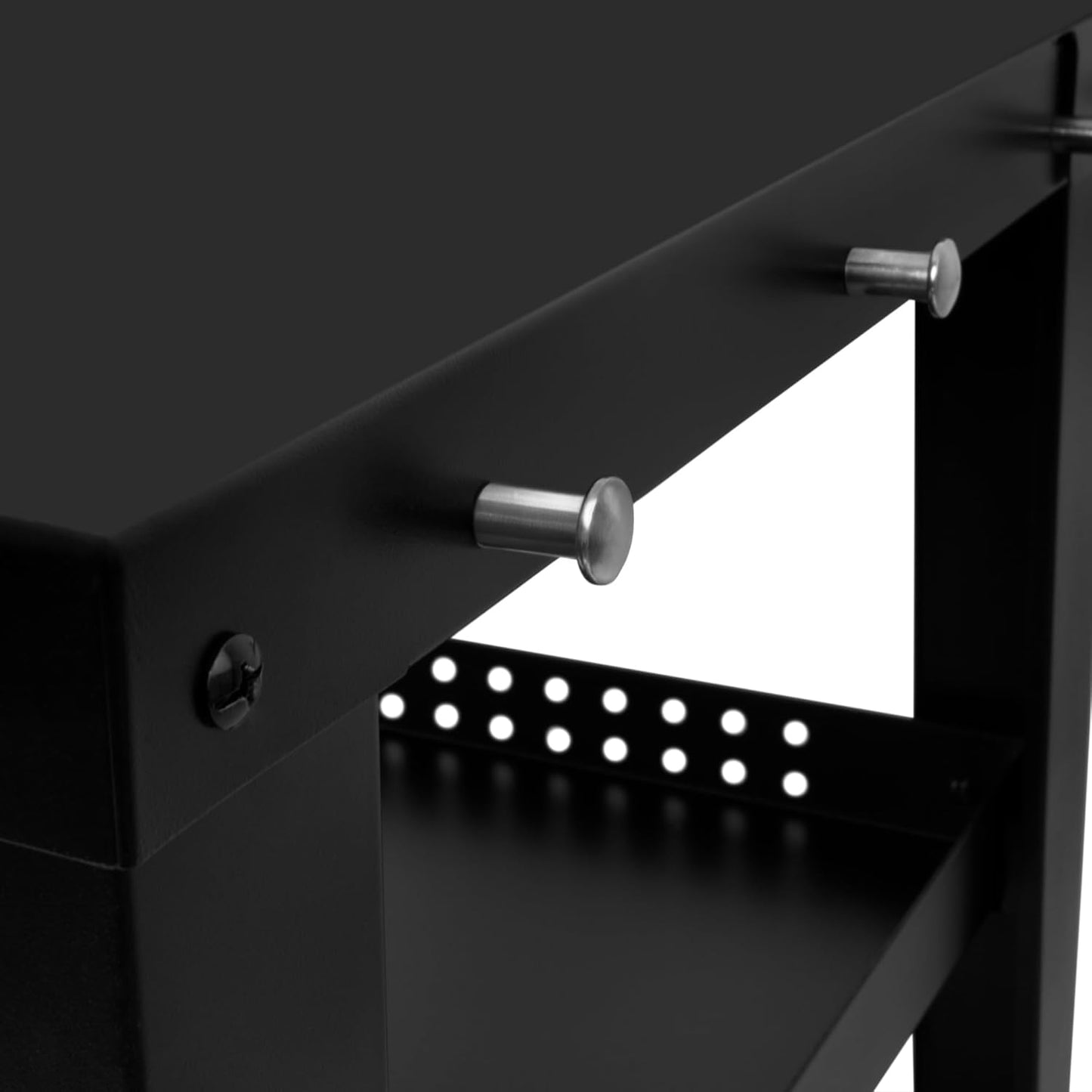 BBQ-Toro Barbecue Trolley 125 x 57 x 104 cm, Black, Grill Table with Large Work Surface, Grill Side Table with Wind Protection, Outdoor Grill Trolley, Grill Table, Outdoor, Serving Trolley with