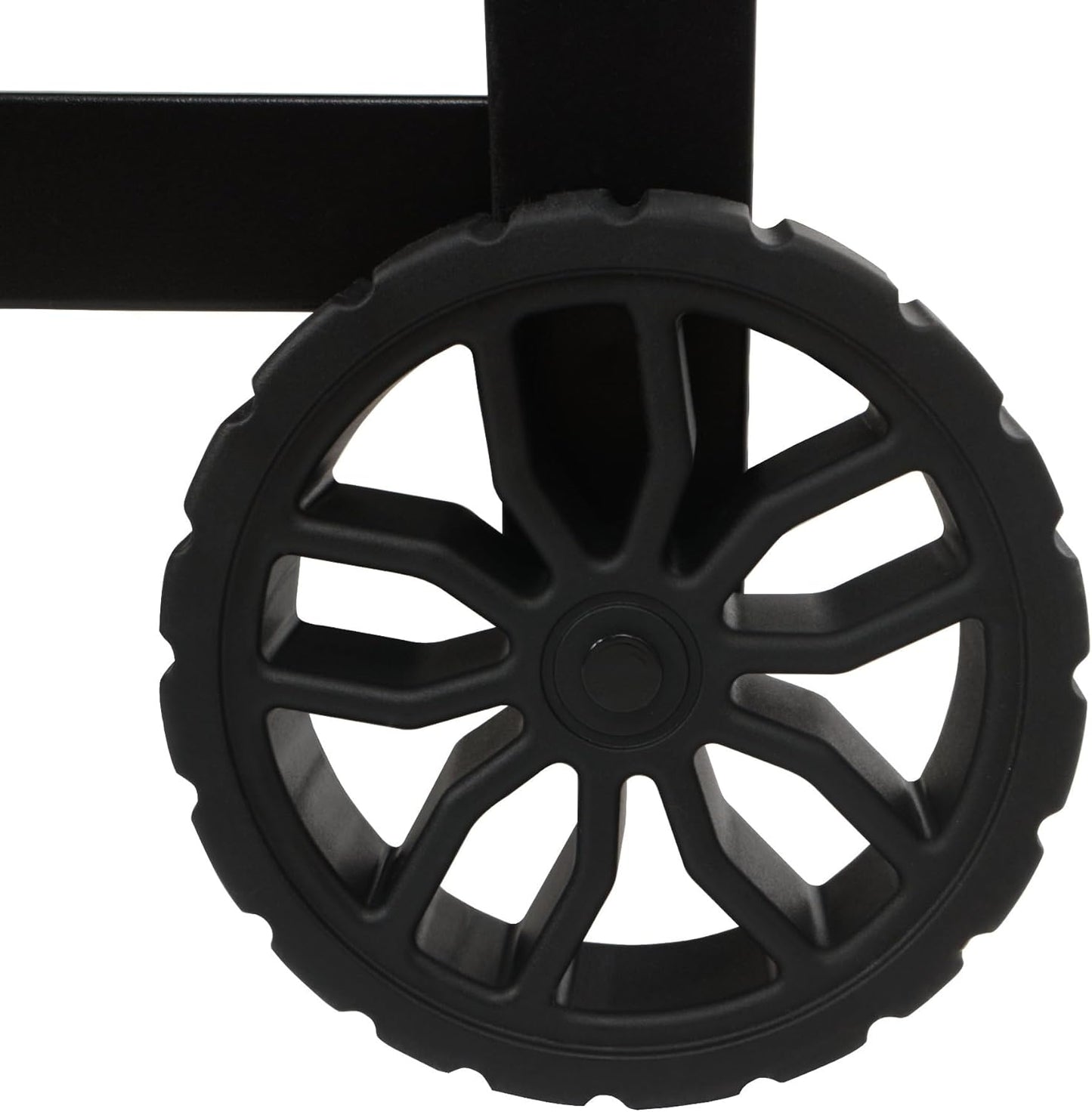 BBQ-Toro Barbecue Trolley 125 x 57 x 104 cm, Black, Grill Table with Large Work Surface, Grill Side Table with Wind Protection, Outdoor Grill Trolley, Grill Table, Outdoor, Serving Trolley with