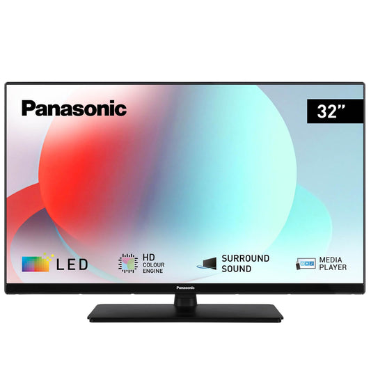 Panasonic TS-32N30AEZ, N30 Series 32 Inch HD LED TV, 2024, USB Media Player, High Contrast, HD Triple Tuner, HDMI, Wall Mounting Option, Thin Frame, for An Exceptional Visual Experience