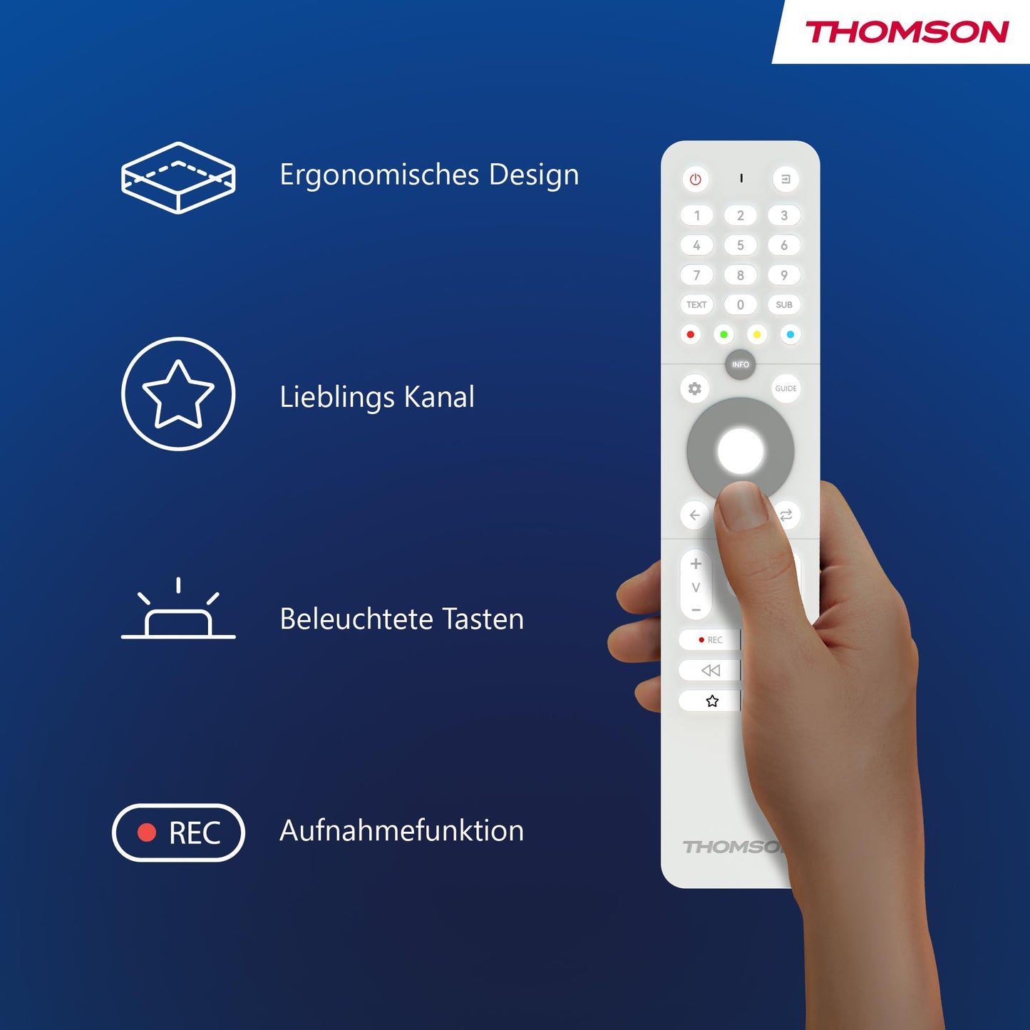 Thomson 24 Inch (60 cm) LED HD Easy TV - No Smart - Hotel Mode, USB, HDMI, Triple Tuner (Cable, Satellite, Antenna), AV IN, CI+, A+ Panel - 24HD2S13