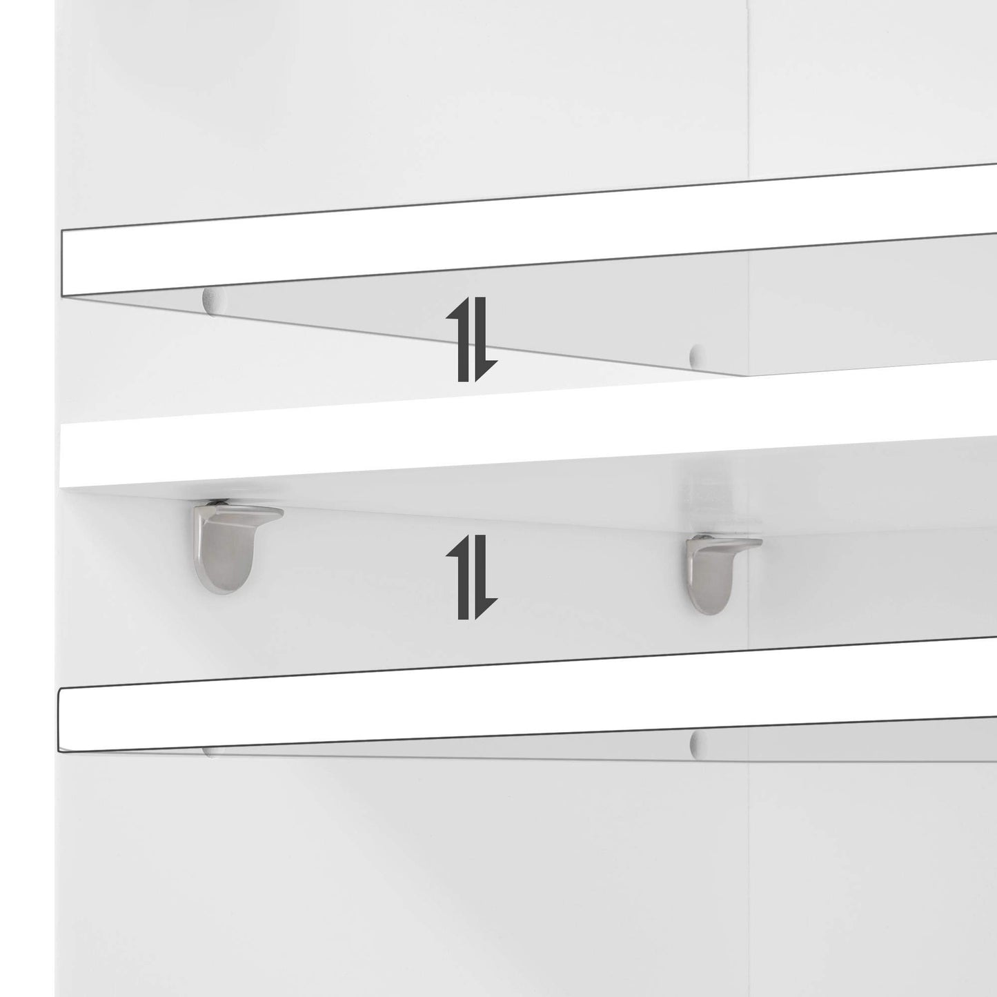 Yaheetech Wall Cupboard, Wall Cabinet with One Door, Bathroom Cabinet, Kitchen Cabinet, Medicine Cabinet in White, 35 x 21 x 55 cm