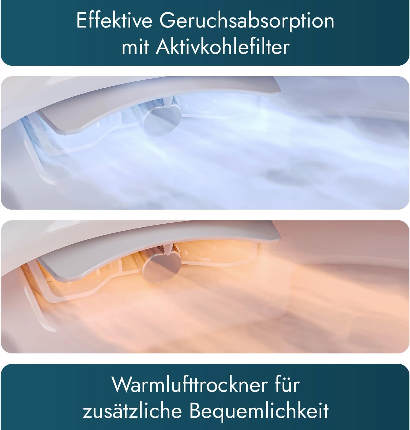 BERNSTEIN Dusch-WC Pro+ 1104 in Weiß mit 5 Jahre Garantieerweiterung, Spülrandloses Hänge-WC mit Bidet Funktion – Komplettanlage mit Fernbedienung Absenkautomatik selbstreinigende Düse