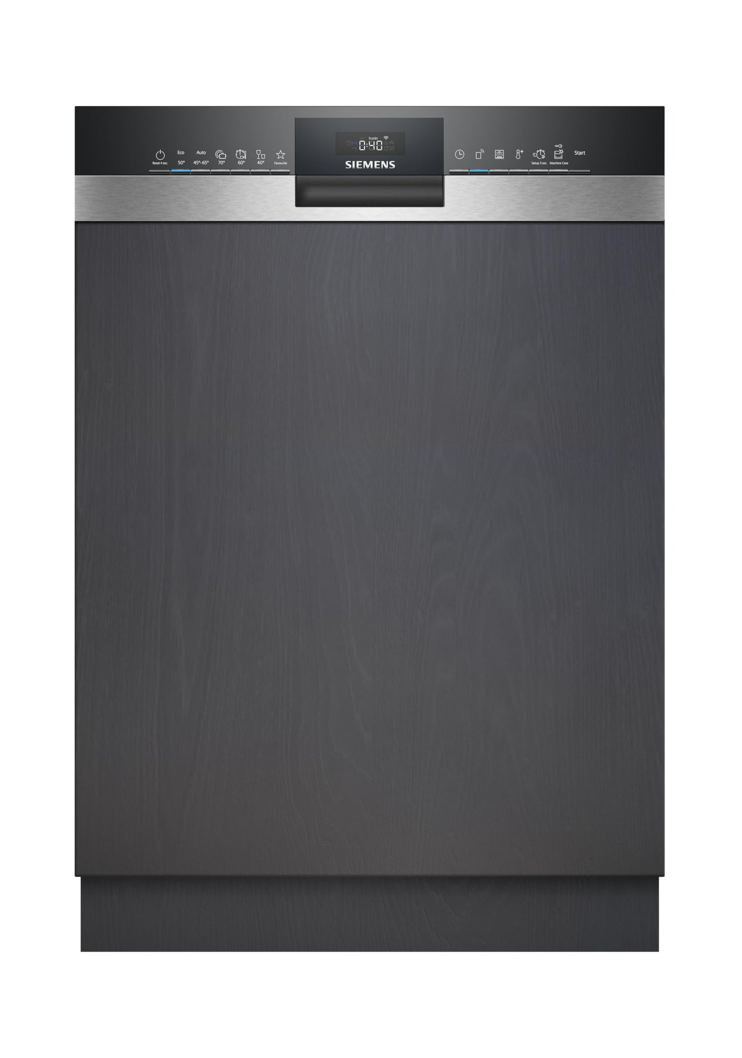 Siemens SN53ES06VE, iQ300 Smarter Geschirrspüler, Teilintegrierte Spülmaschine, 60 cm, Besteckschublade, auto Türöffnung, 3-fach rackMatic, besonders leise, intensiveZone, varioSpeed, aquaStop