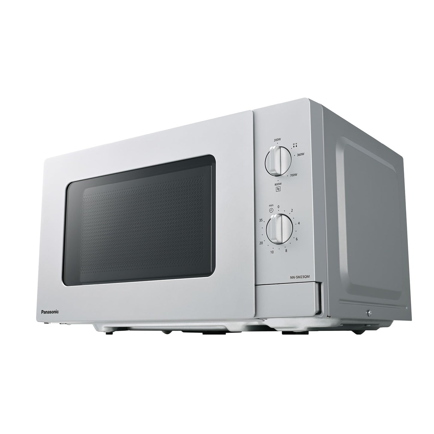 Panasonic NN-ST21QWEPG 20L Solo Microwave with Turntable, 800W, Automatic Defrost, 11 Automatic Programmes, LED Display, 5 Power Levels, Digital Timer, White