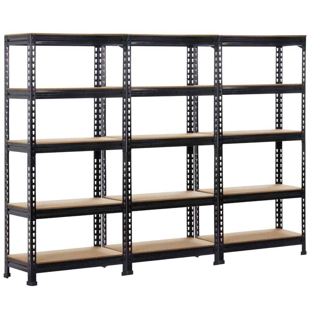 Yaheetech Storage Shelf Heavy-Duty Shelving 150 x 70 x 30 cm 5 MDF Shelves Workshop Shelving Unit 750 kg