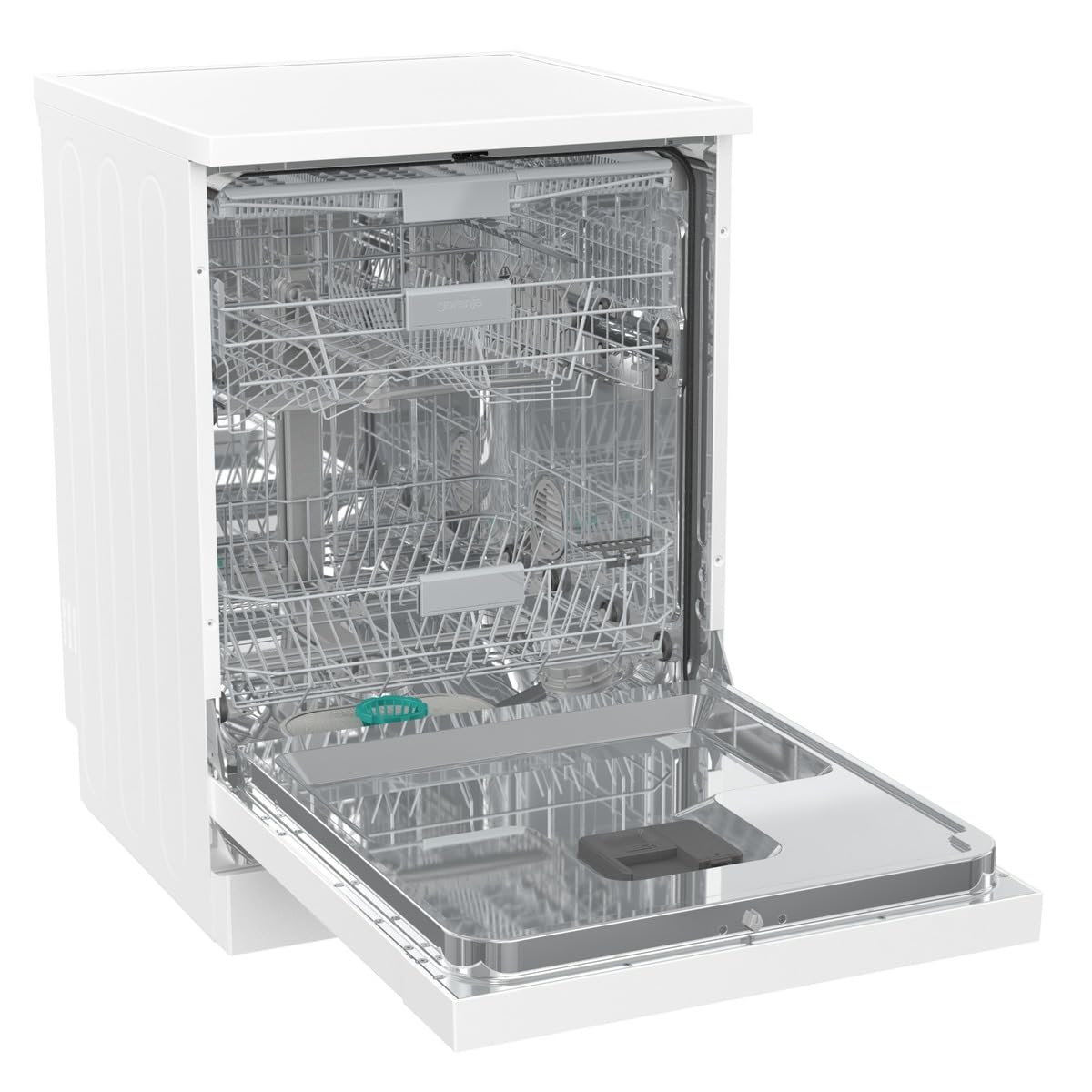 Gorenje GS643C90W Dishwasher/Freestanding/60 Width/16 Place Settings/6 Programmes/TotalDry/Total AquaStop/MultiClack/FlexUse/Intensive Programme/Crystal Glass/Energy Efficiency: C/Dimensions (H x W x