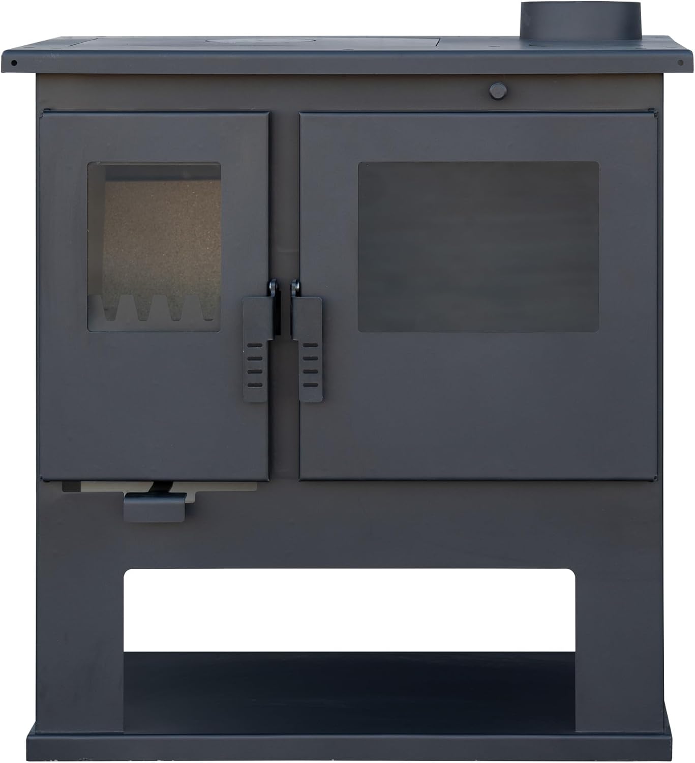 ALAZ Mouse GP8M Fireplace Wood Stove Black 9 kW, Fireplace with Baking Compartment, Fireplace Wood Burning Stove, Fireplace Wood Stove, Fireplace Wood