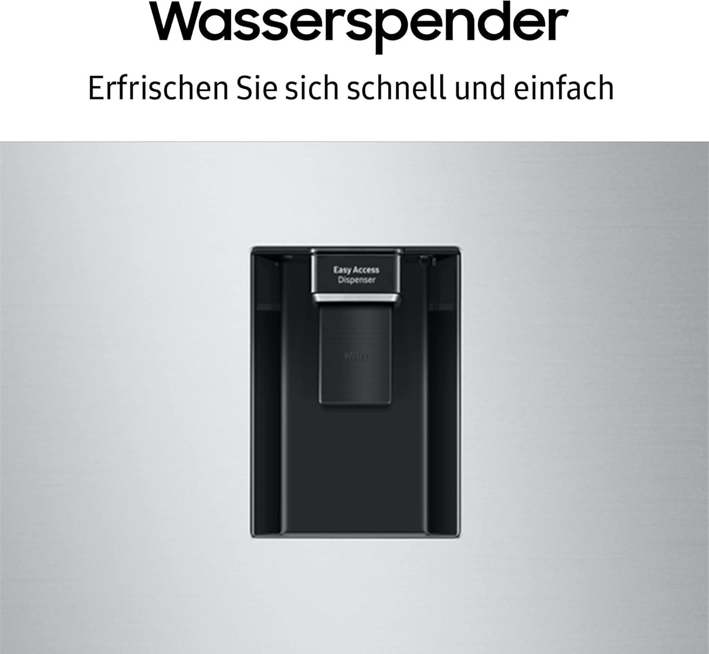 Samsung Fridge-Freezer, Fridge Freezer, 185 cm, 341 L Total Volume, 114 L Freezer, AI Energy Mode, Water Dispenser, Stainless Steel Look, RL34C652CSA/EG