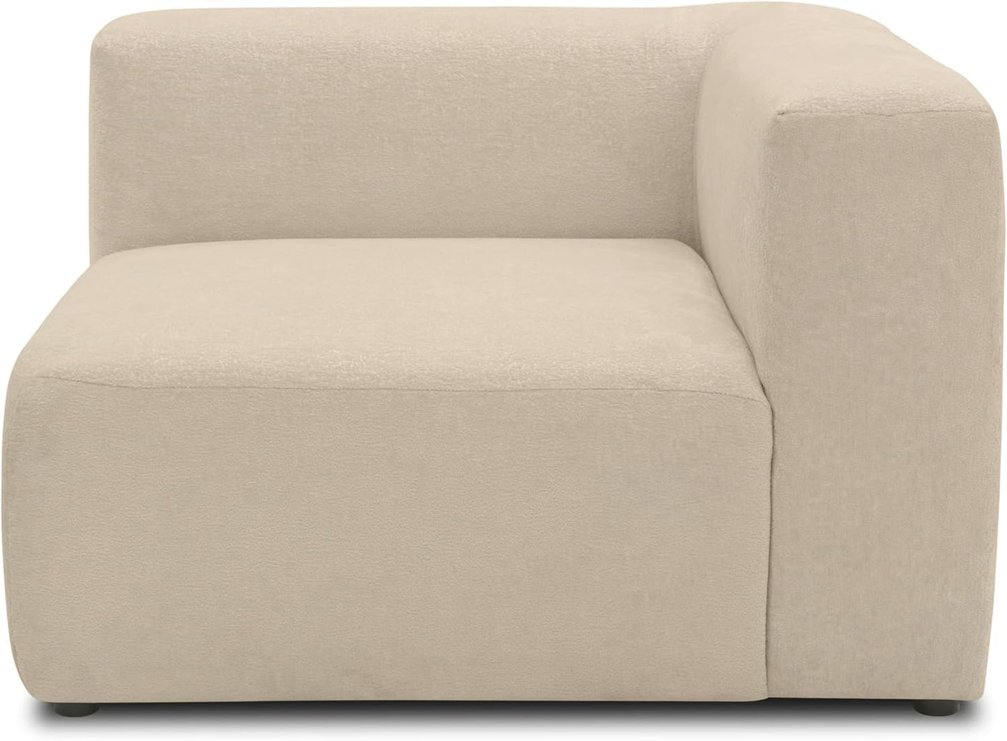 DOMO. collection Adrian Modular Sofa, 3-Seater Made of 2 x Corner Chairs and 1 x Chair, Big Sofa, Module Couch, 3 Upholstery Elements, 3-Seater Couch, 301 x 108 x 69 cm (W x D x H), Cream