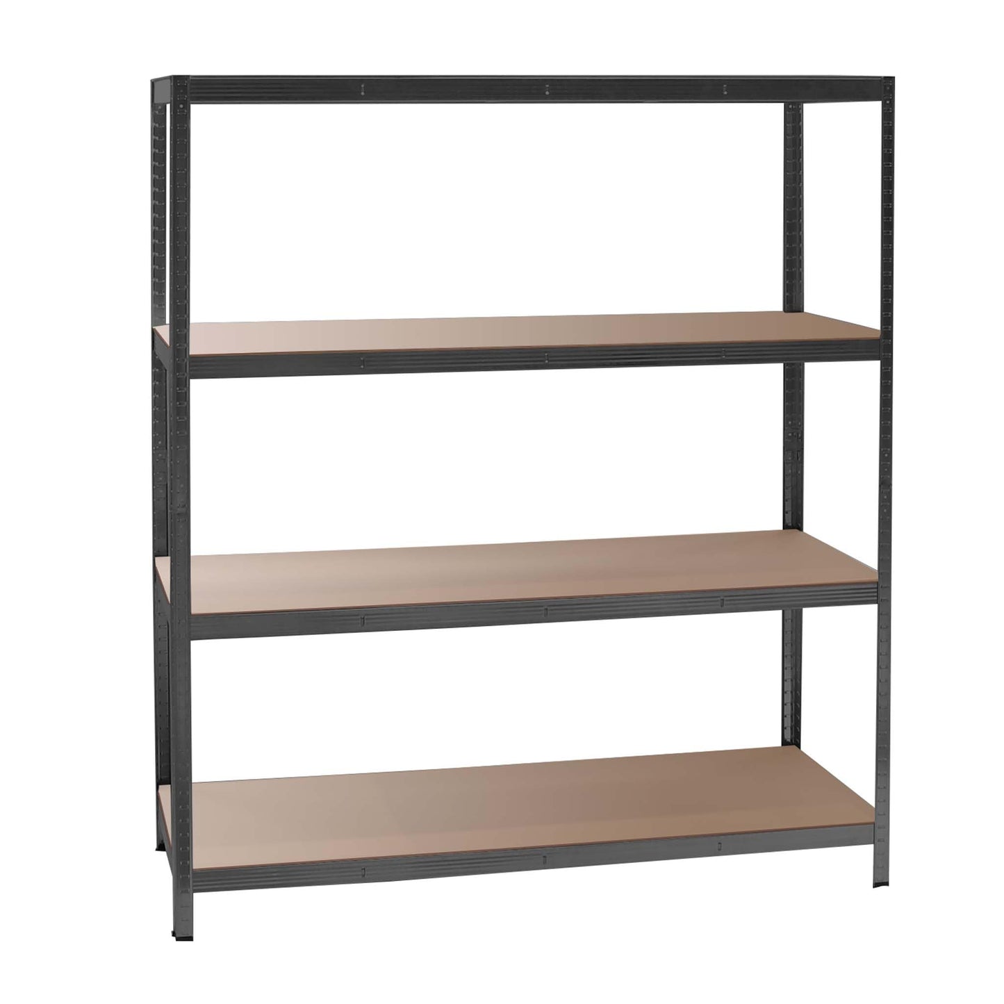 Wiltec Heavy Duty Shelving Unit 160 x 60 x 180 cm, 175 kg Shelf, Galvanised Steel, Load Shelving Unit with 4 Shelves, Workshop Shelving