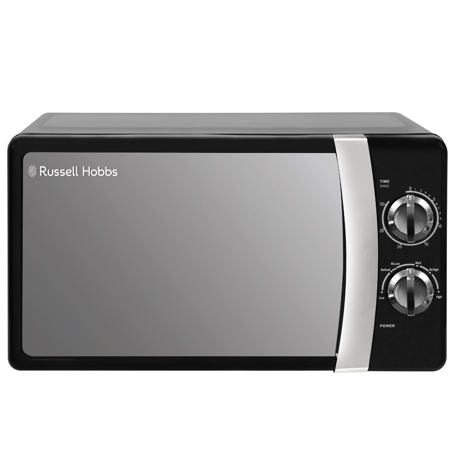 Russell Hobbs RHMM701C Manual Solo Microwave with 5 Power Levels, Ringtone and Timer, Defrost Function, Easy Cleaning, 17L, 700W, Cream