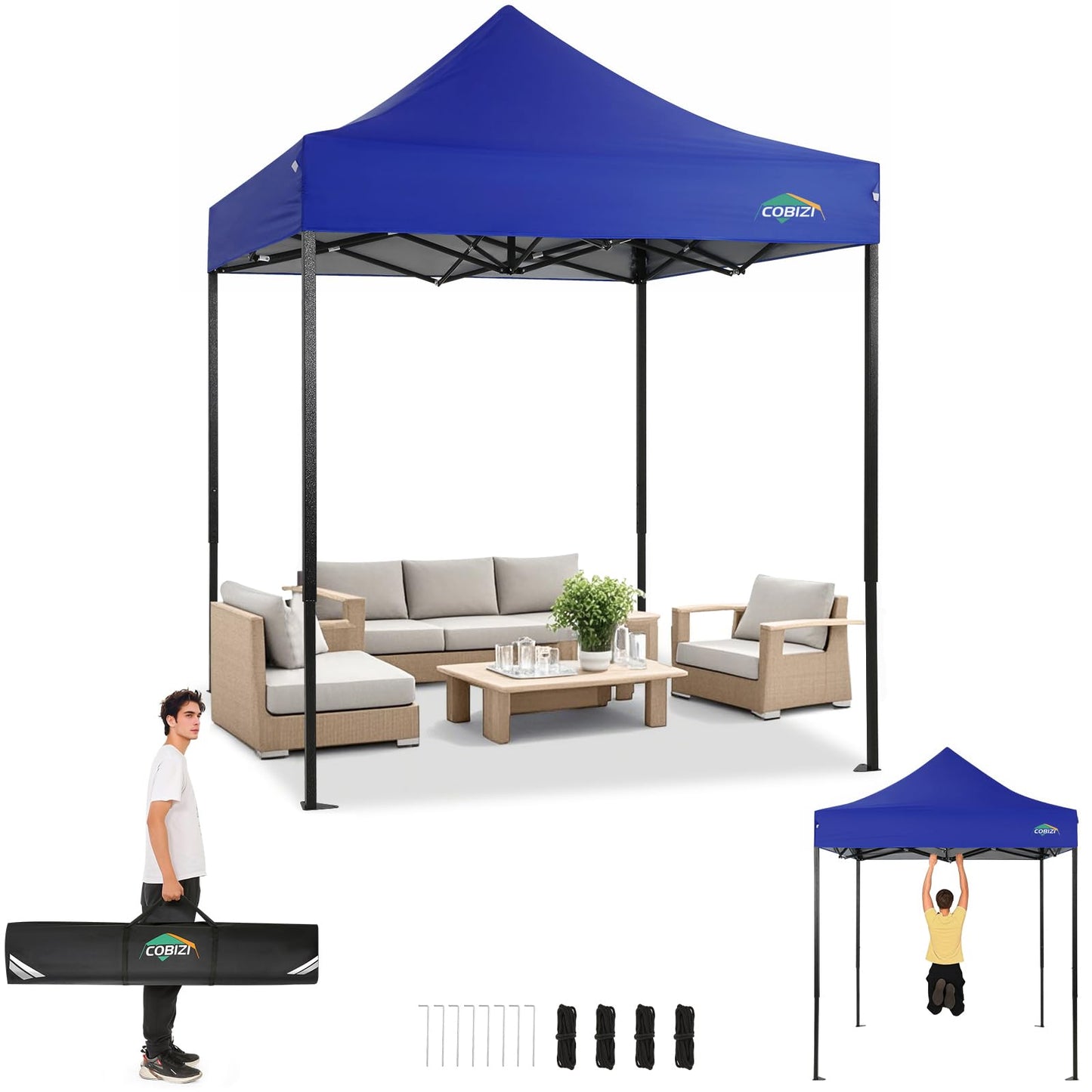 Tooluck Folding Gazebo, 3 x 4.5 m, Waterproof, Stable, Outdoor, Garden Party Tent, UV Protection 50+, with 4 Side Panels, Grey