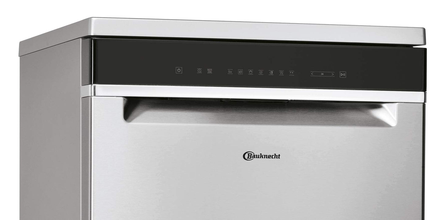Bauknecht BFP 5O41 PLT X Freestanding Dishwasher 60 cm / 14 Place Settings / 10 Standard Programmes and 1 Sensor Program / PowerClean / ActiveDry / ProComfort Cutlery Drawer / Full Water Protection