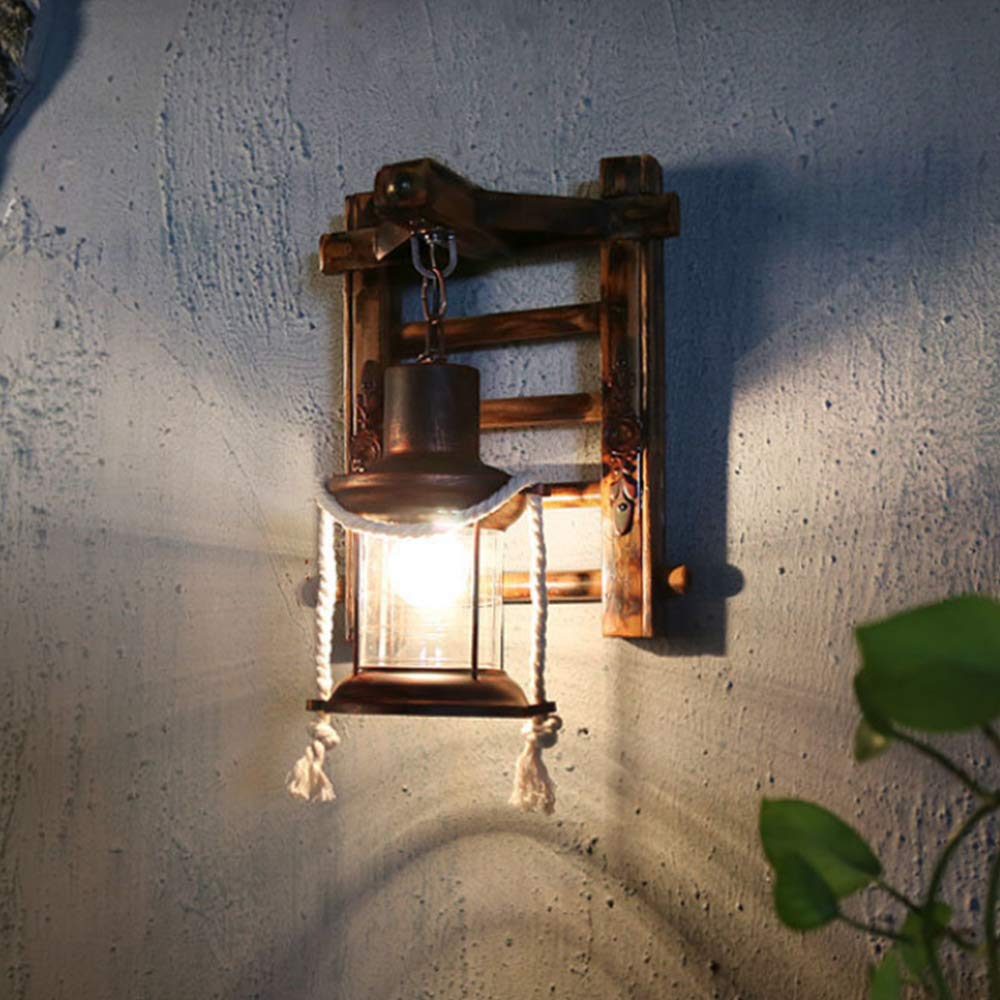E27 Industrieller Retro Pendelleuchte Massivem Holz Esstisch Lamp Antike Getriebeleuchten Wohnzimmer Kronleuchter Höhenverstellbare Schlafzimmer Hängelampe Bar Dekoration Deckenleuchten (3 Flamme)