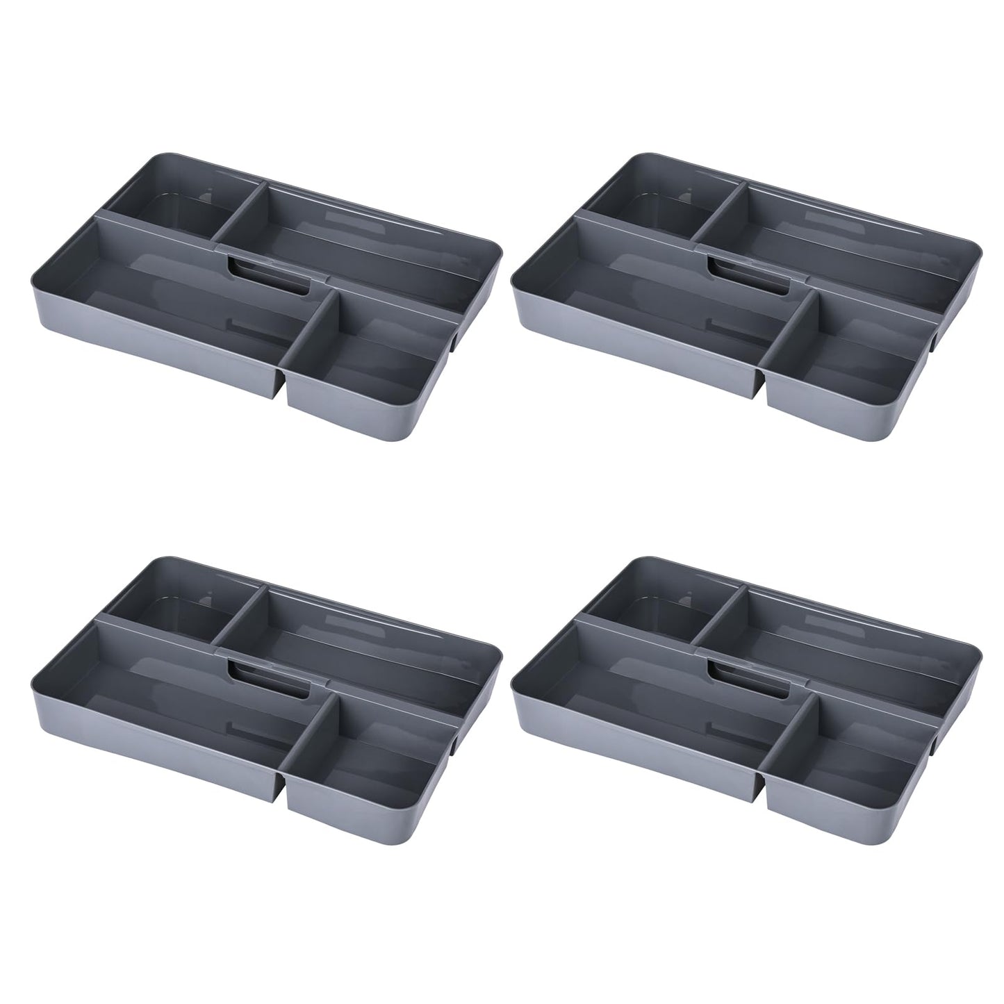 astor24 Storage Box with Lid - Transparent Organiser 40 L - Food Safe - Stackable. Ideal for Office, Children's Room, Clothes Boxes - Kitchen - Workshop