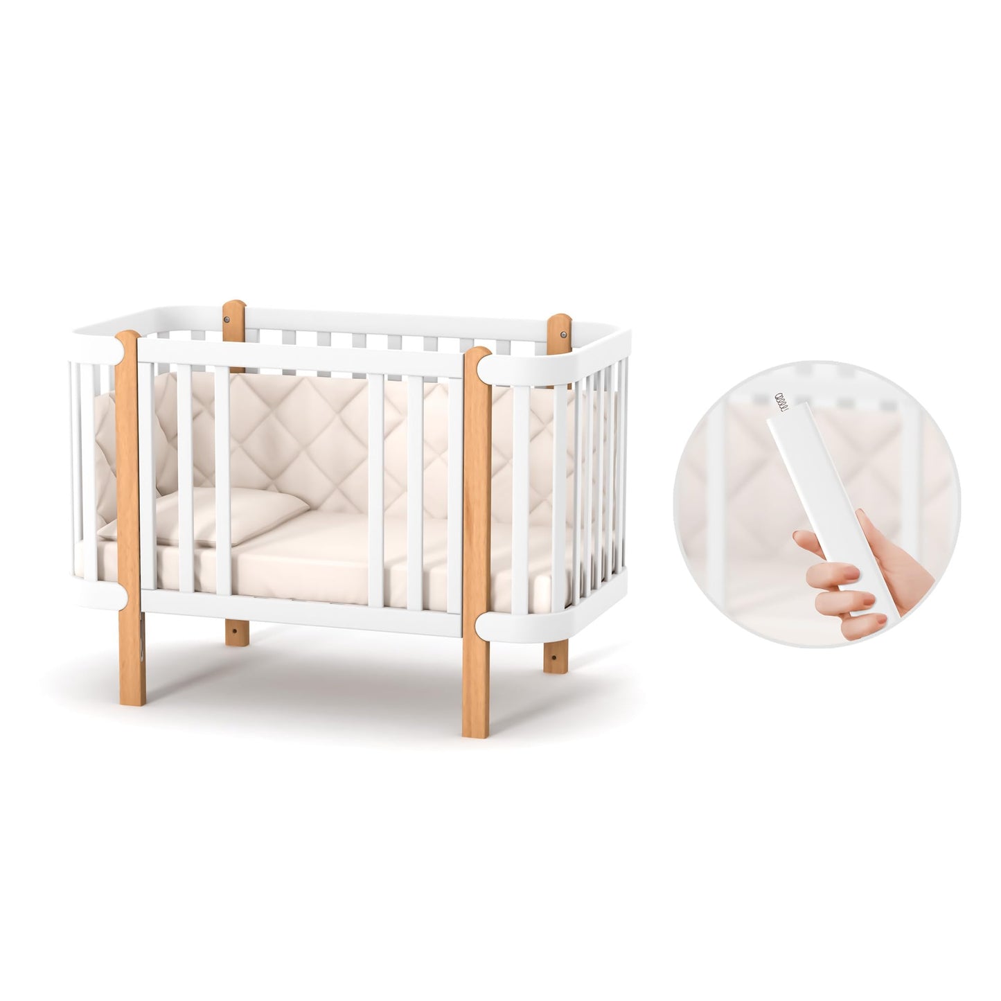 Veres Monaco Beech Baby Cot