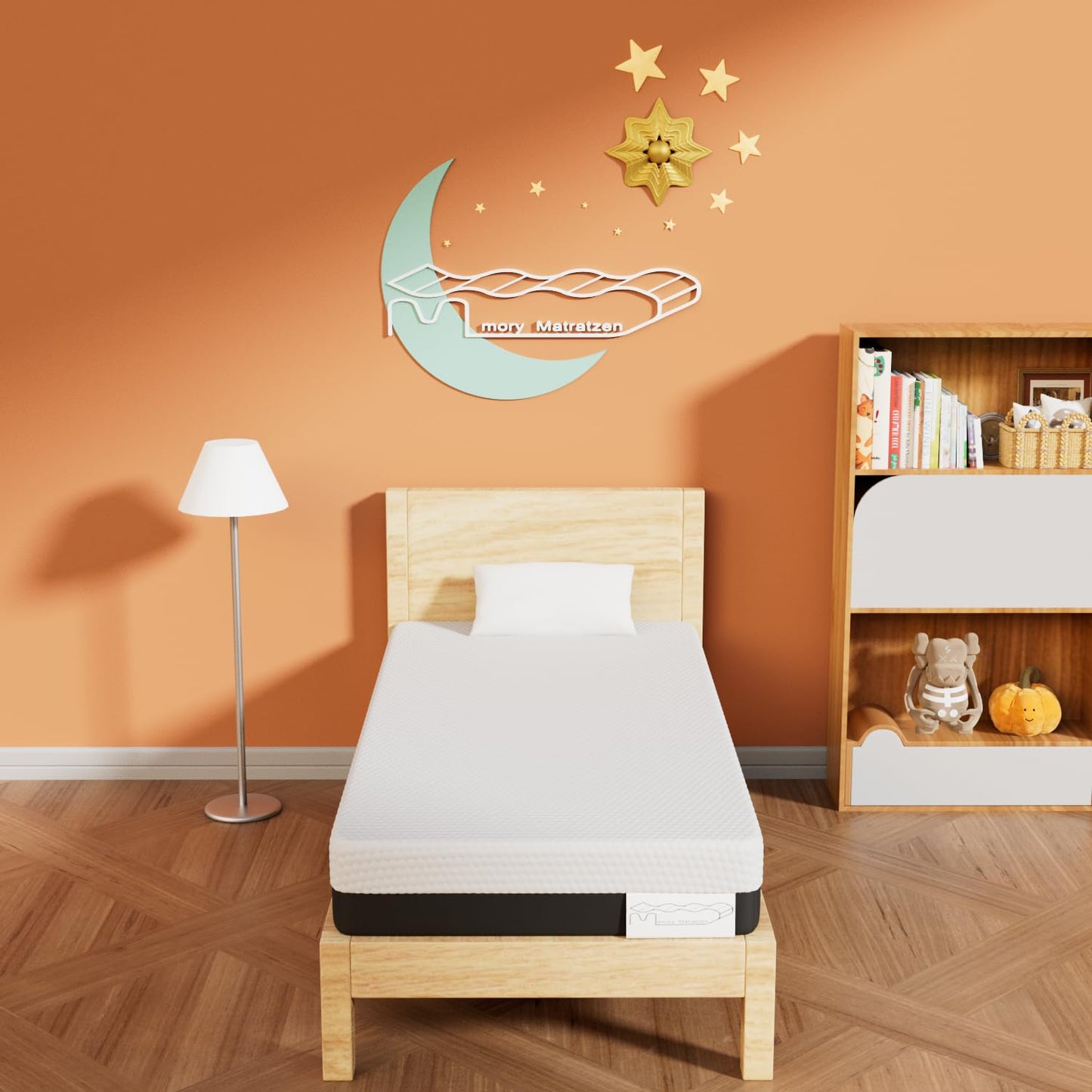 Memory Matratzen Mattress 180 x 200 cm, Double Bed Mattress 20 cm High, Cold Foam Mattress, Gel Memory Foam Mattress, Hardness Levels H2 and H3, 7 Zones for Comfort and Durability (180 x 200 x 20 cm)