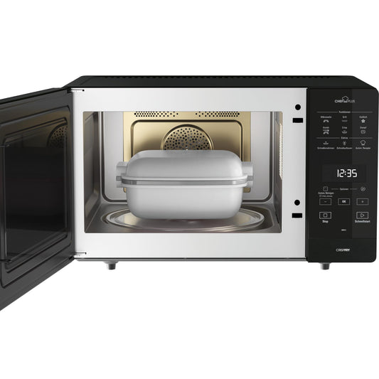 Bauknecht MWA 49 SL Microwave Oven (Freestanding) / Steam Cooking Function / 3D System - Even Results / AutoClean / 6 Power Levels / 25 L Cooking Chamber / Glass Turntable 28 cm Diameter / DualCrisp &
