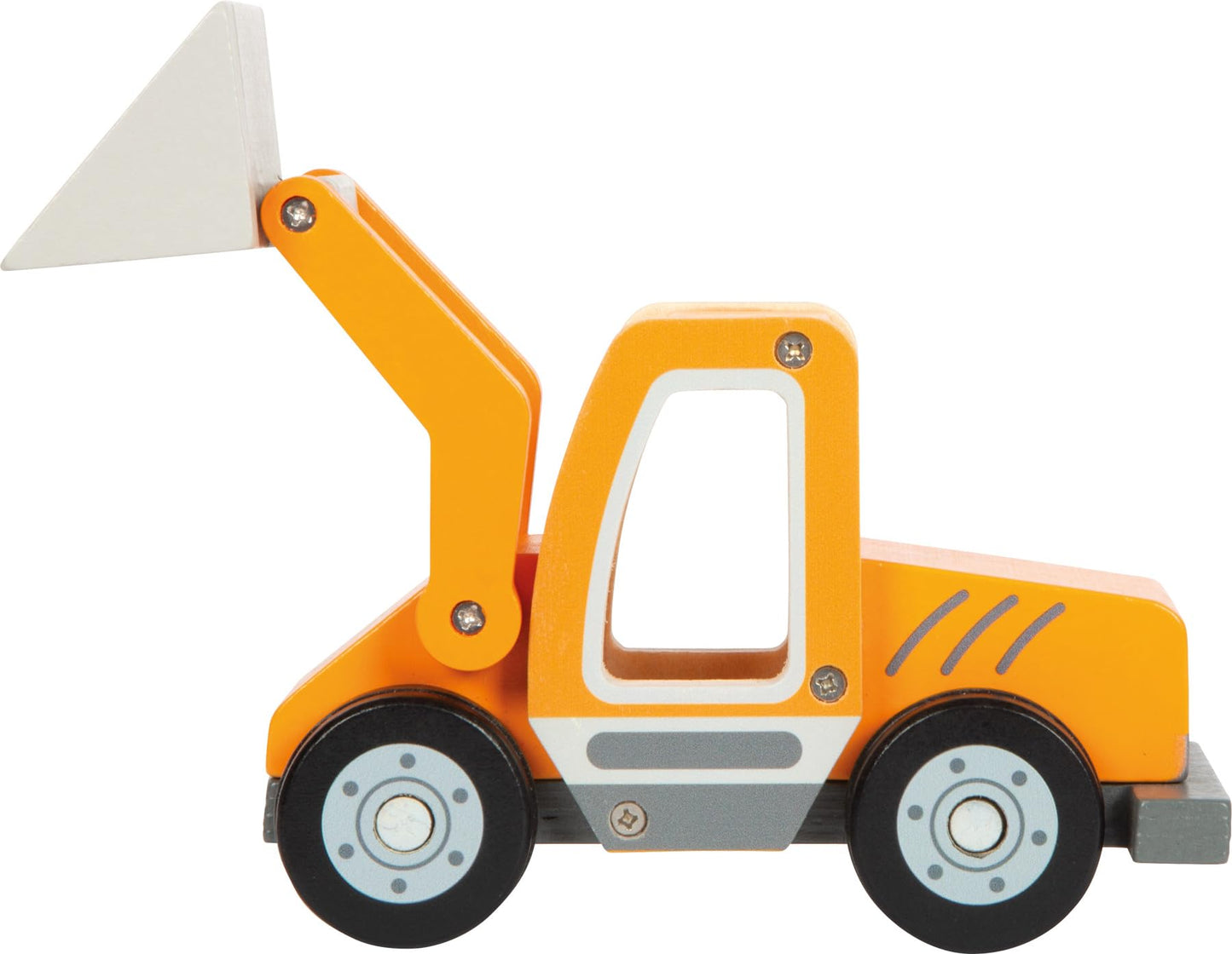 small foot Crane Truck with Wooden Pallet, Toy Vehicle for Children, with 360° Rotating Crane and Accessories, from 2 Years, 12639
