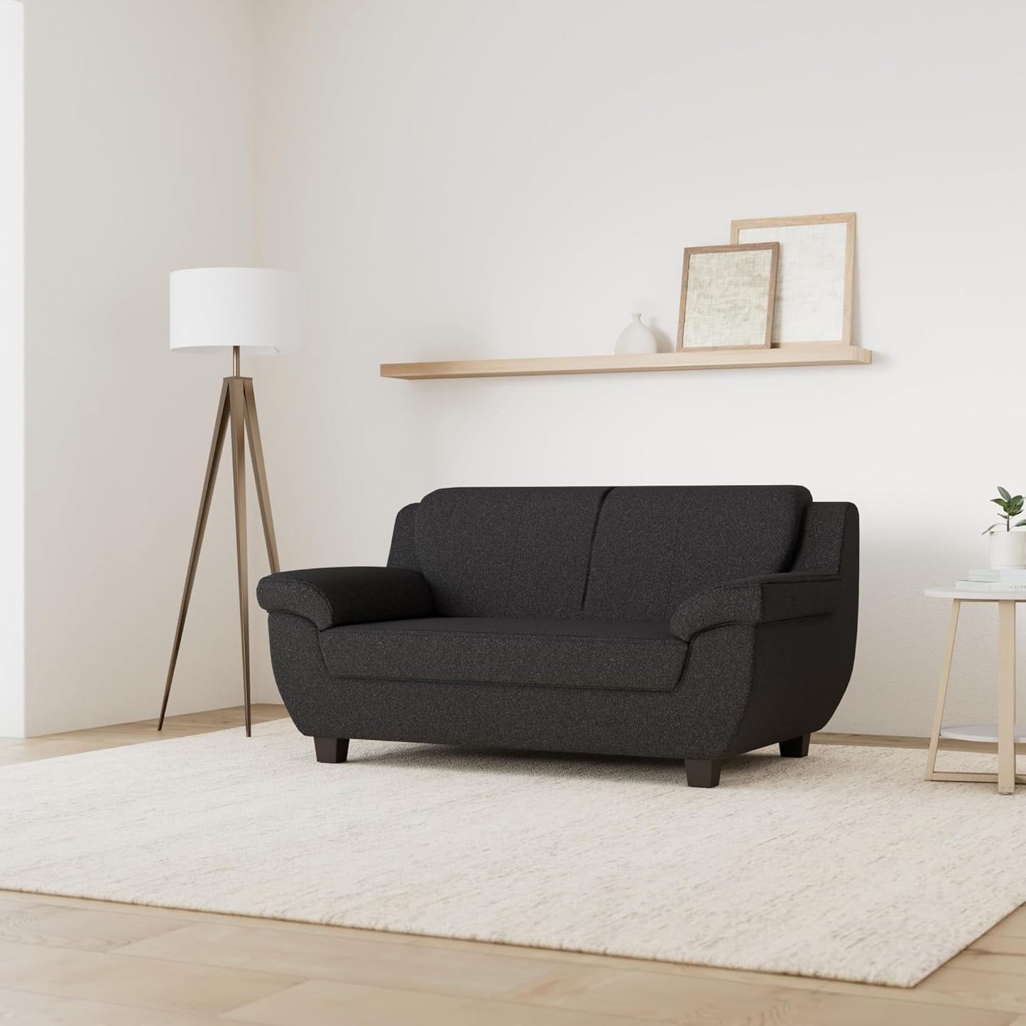 DOMO. collection Panama 3-Seater Sofa 3-Seater Couch Set 3-2-1 Anthracite 207 cm