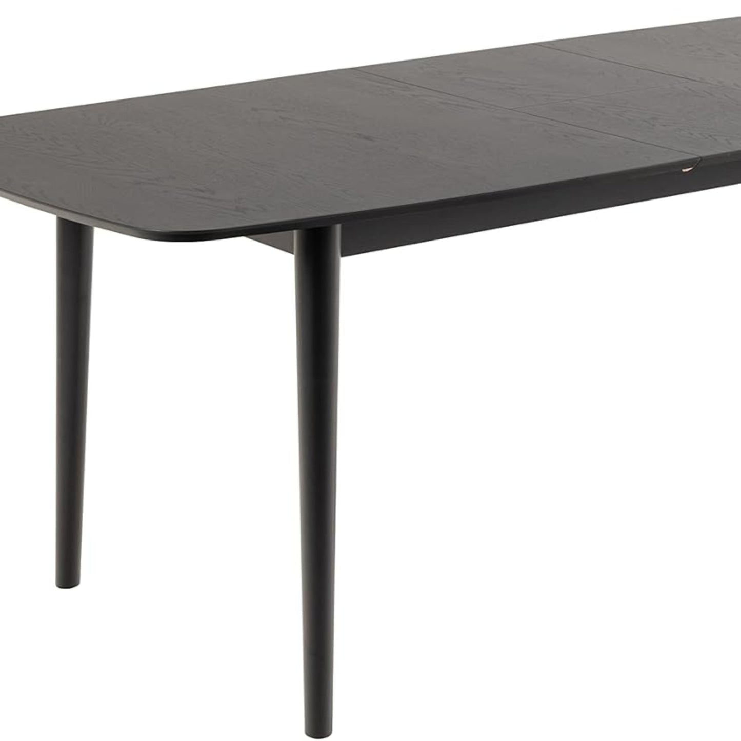 AC Design Furniture Monty Extendable Dining Table for 6 Seater Rectangular Table Top in White Round Legs Kitchen Table with Pull-Out Top W 180 x H 75 x D 90 cm