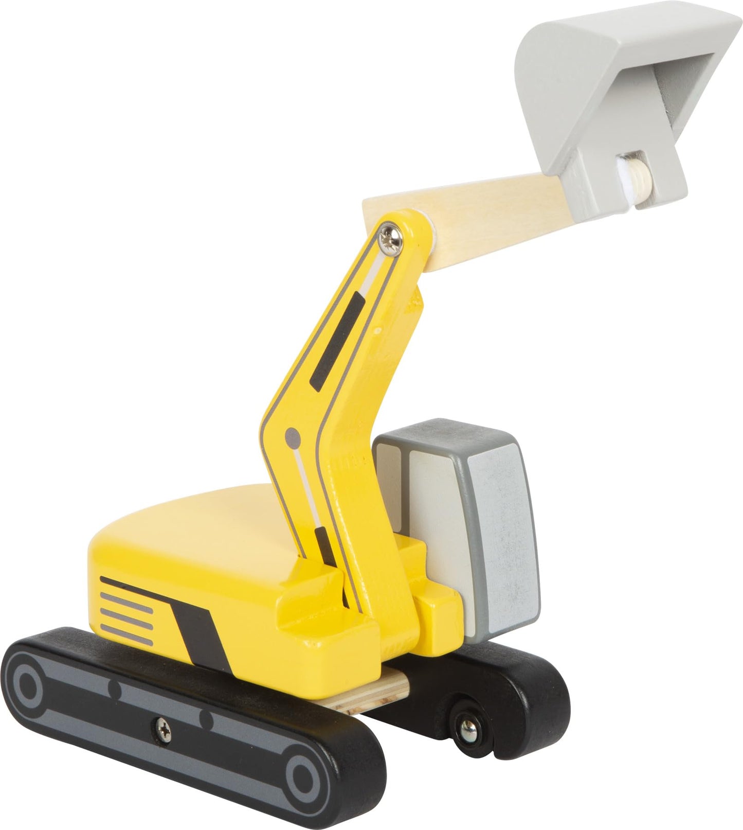 small foot Crane Truck with Wooden Pallet, Toy Vehicle for Children, with 360° Rotating Crane and Accessories, from 2 Years, 12639