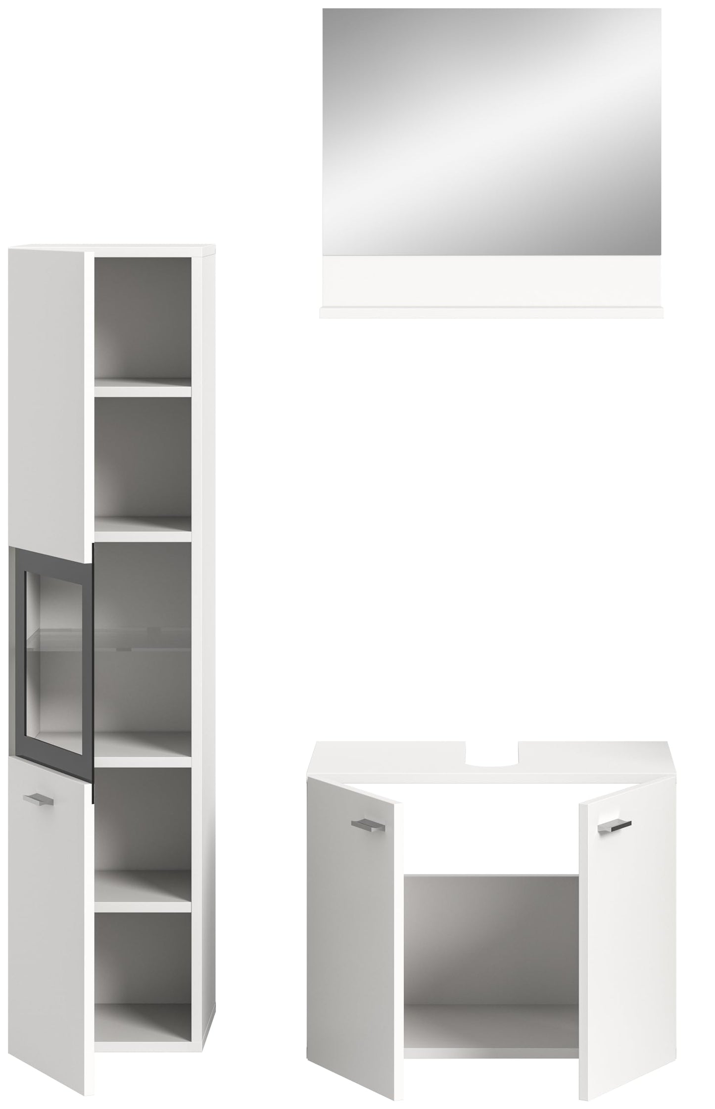 Boston Bathroom Cabinet, Standing Wall Cabinet, Hanging Cabinet, Wall Cabinet, Sonoma Oak Wood, Approx. 30 x 80 x 29 cm, Floor Standing/Hanging Mountable