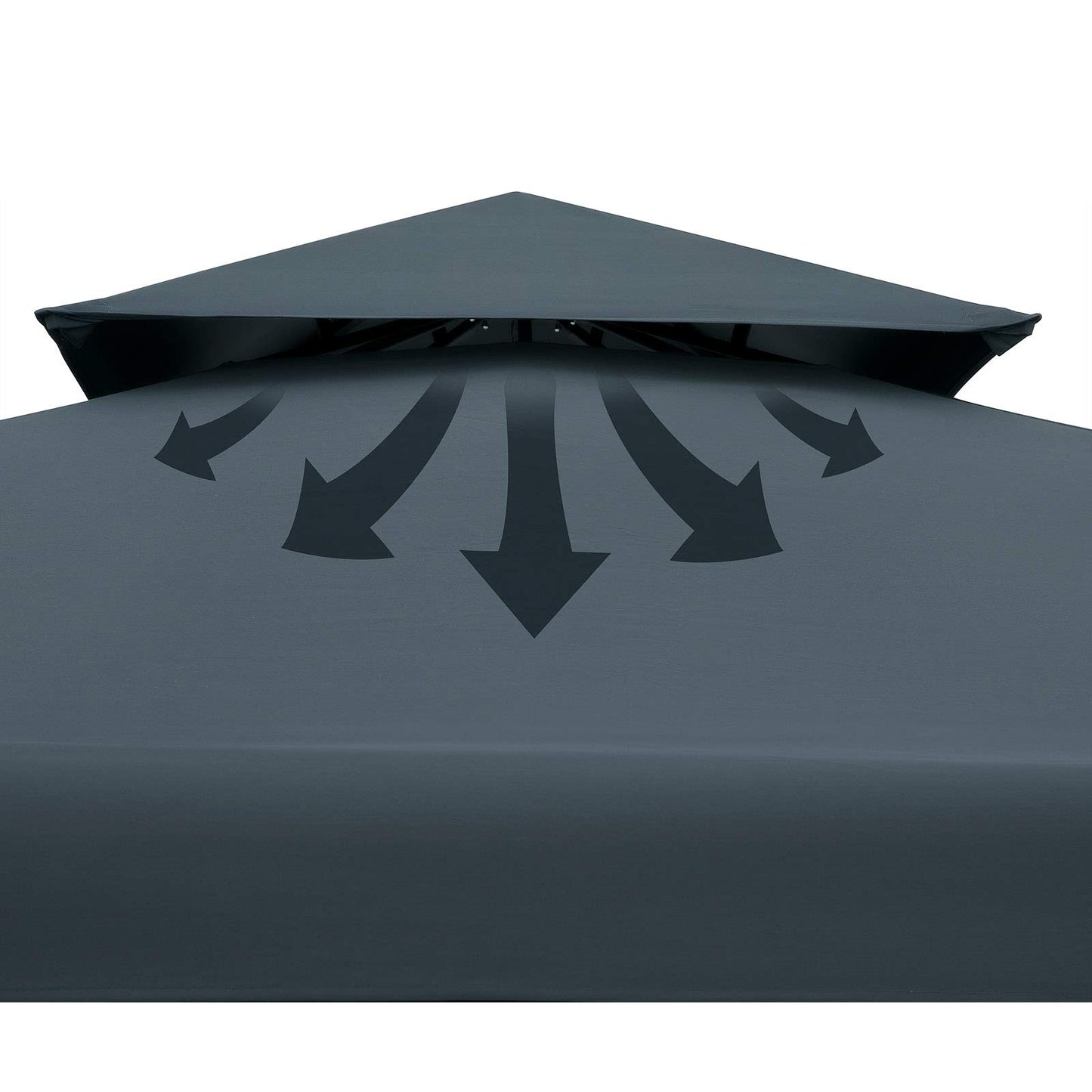 Casaria Lorca Gazebo Garden Tent 3 x 3 m Metal Water-Repellent Luxury