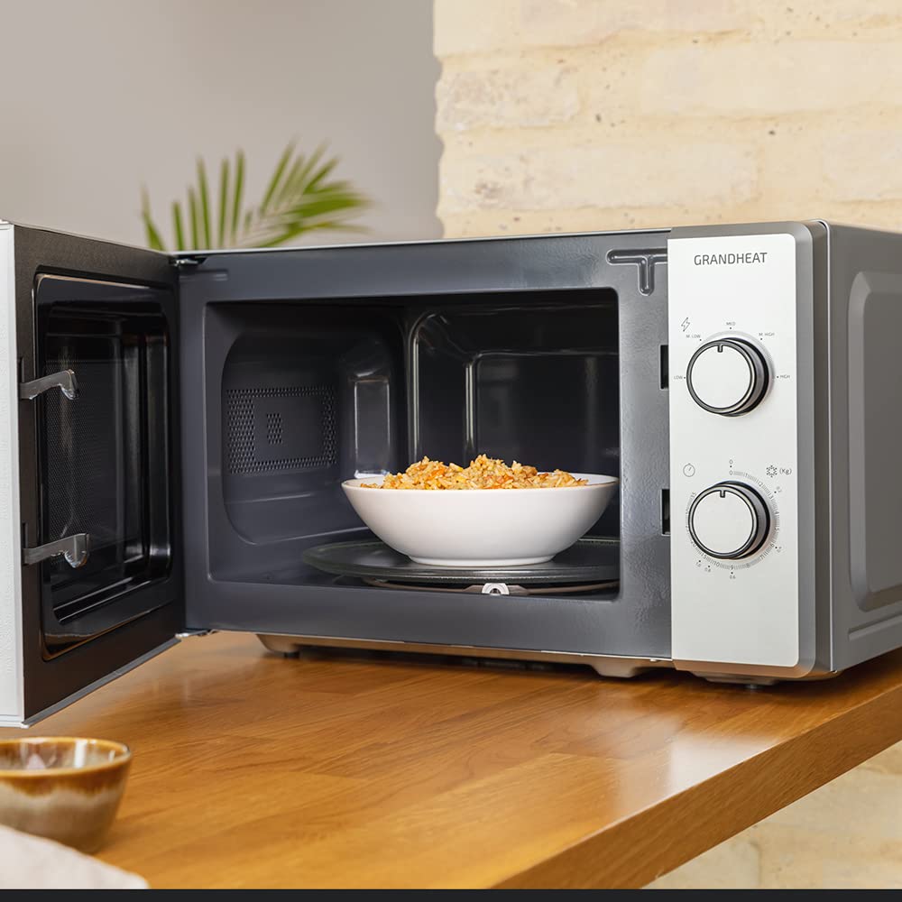 Cecotec Microondas ProClean 3160 Mirror, 20 L, Ready2Clean Coating, 800 W Grill, 9 Levels, 30 min Timer, 3D Wave Technology, Silver, Mirrored Door