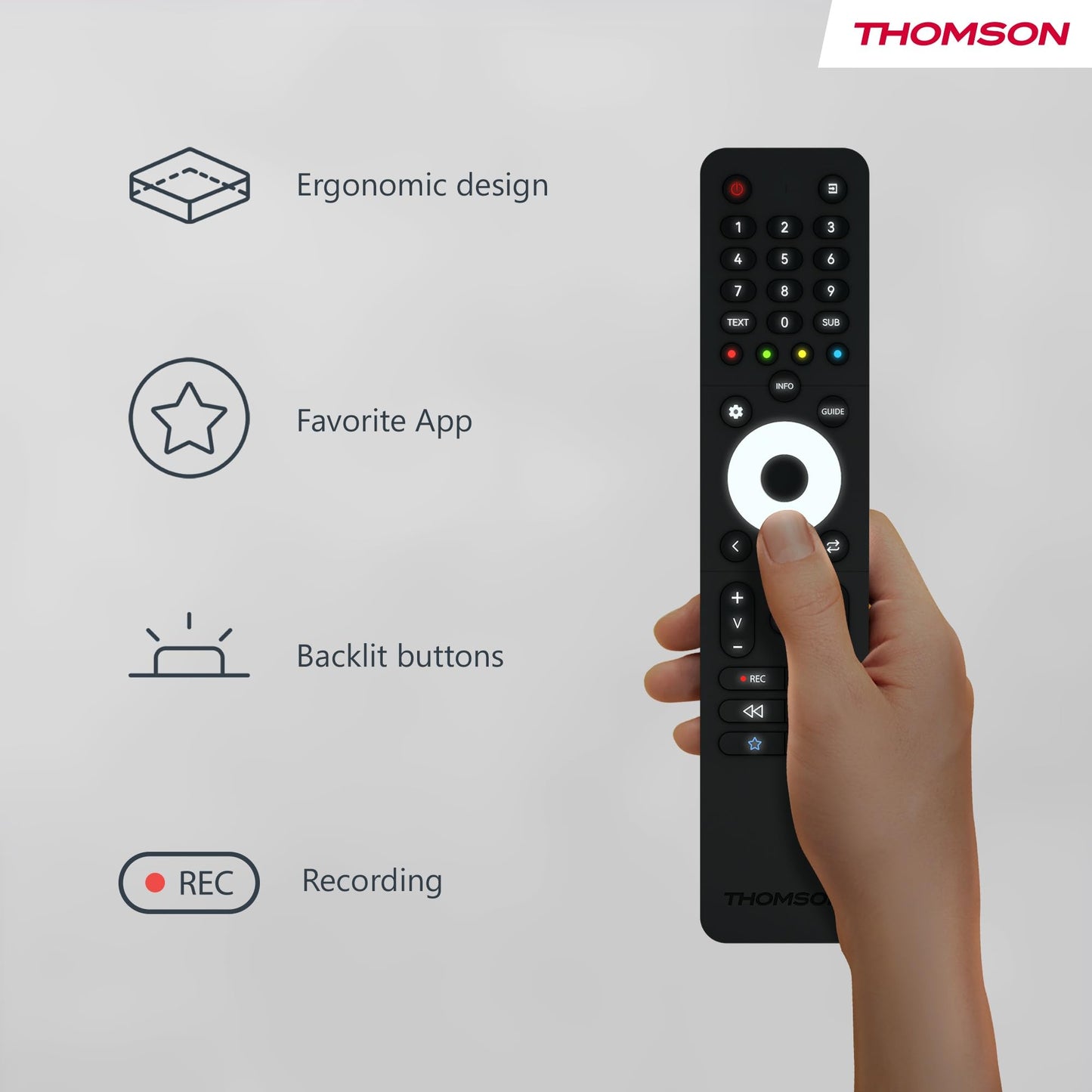 Thomson 24 Inch (60 cm) LED HD Easy TV - No Smart - Hotel Mode, USB, HDMI, Triple Tuner (Cable, Satellite, Antenna), AV IN, CI+, A+ Panel - 24HD2S13
