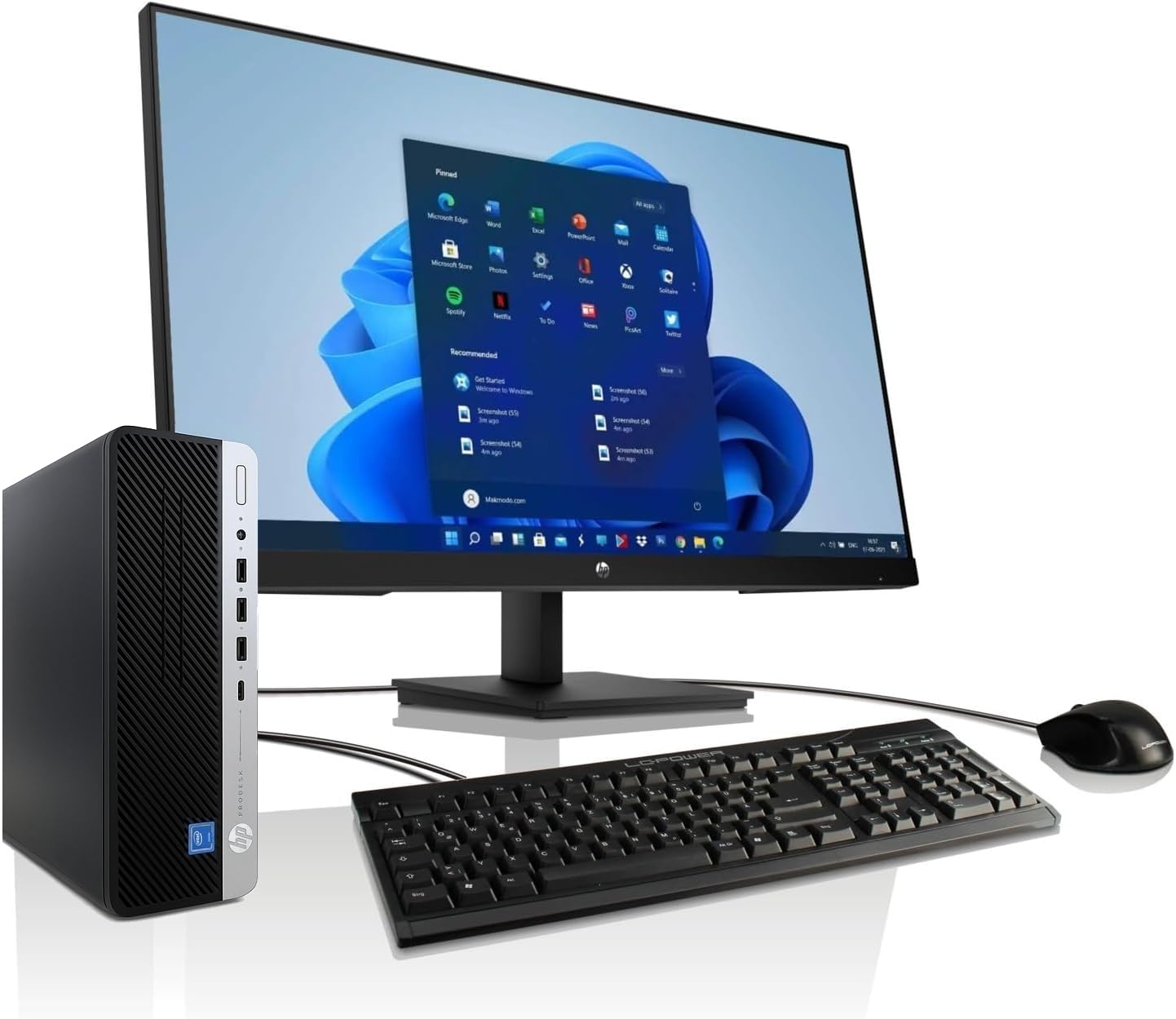 All-in-One Bundle HP 27 Inch Core i5 Computer with 3 Year Warranty! Intel Core i5 6500 Quad Core, 3.6GHz, 16GB DDR4, 512GB SSD, WiFi, USB 3, USB-C, Windows 11, MS Office - 8032