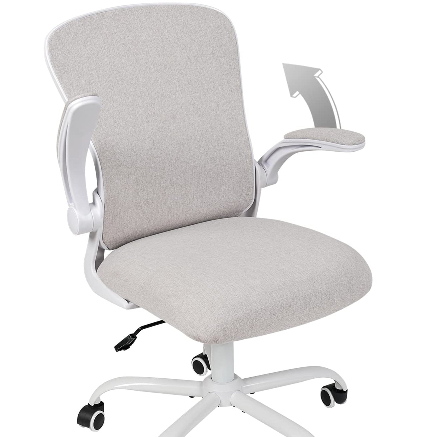 Fullwatt Ergonomic Office Chair, Desk Chair, Individually Adjustable with 4D Armrests, 2D Adjustable Headrest, Lumbar Support, Height Adjustable, 90°-135° Swings (Black)