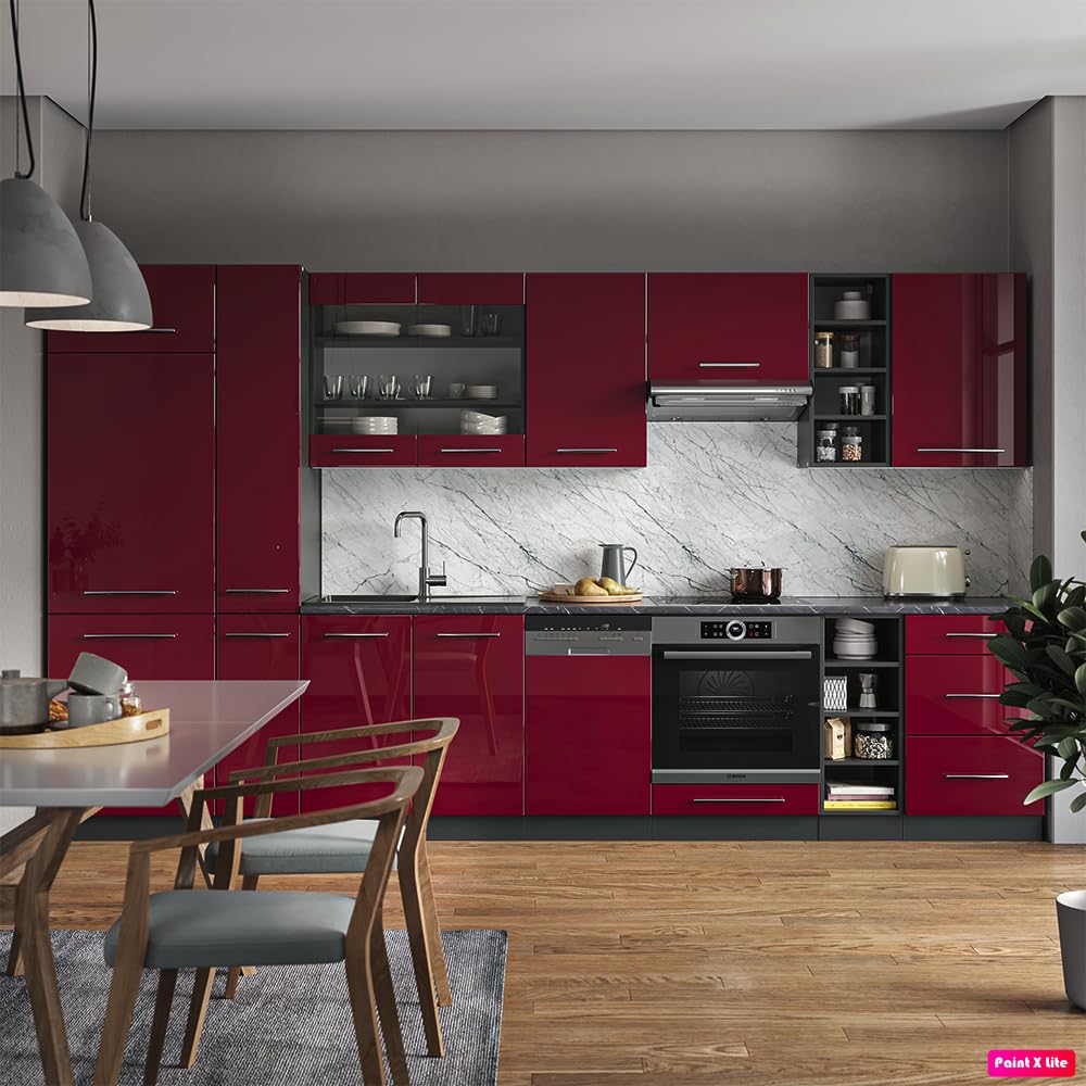 Vicco Kitchen Unit Fame-Line Goldkraft Oak / Anthracite 355 cm without Worktop