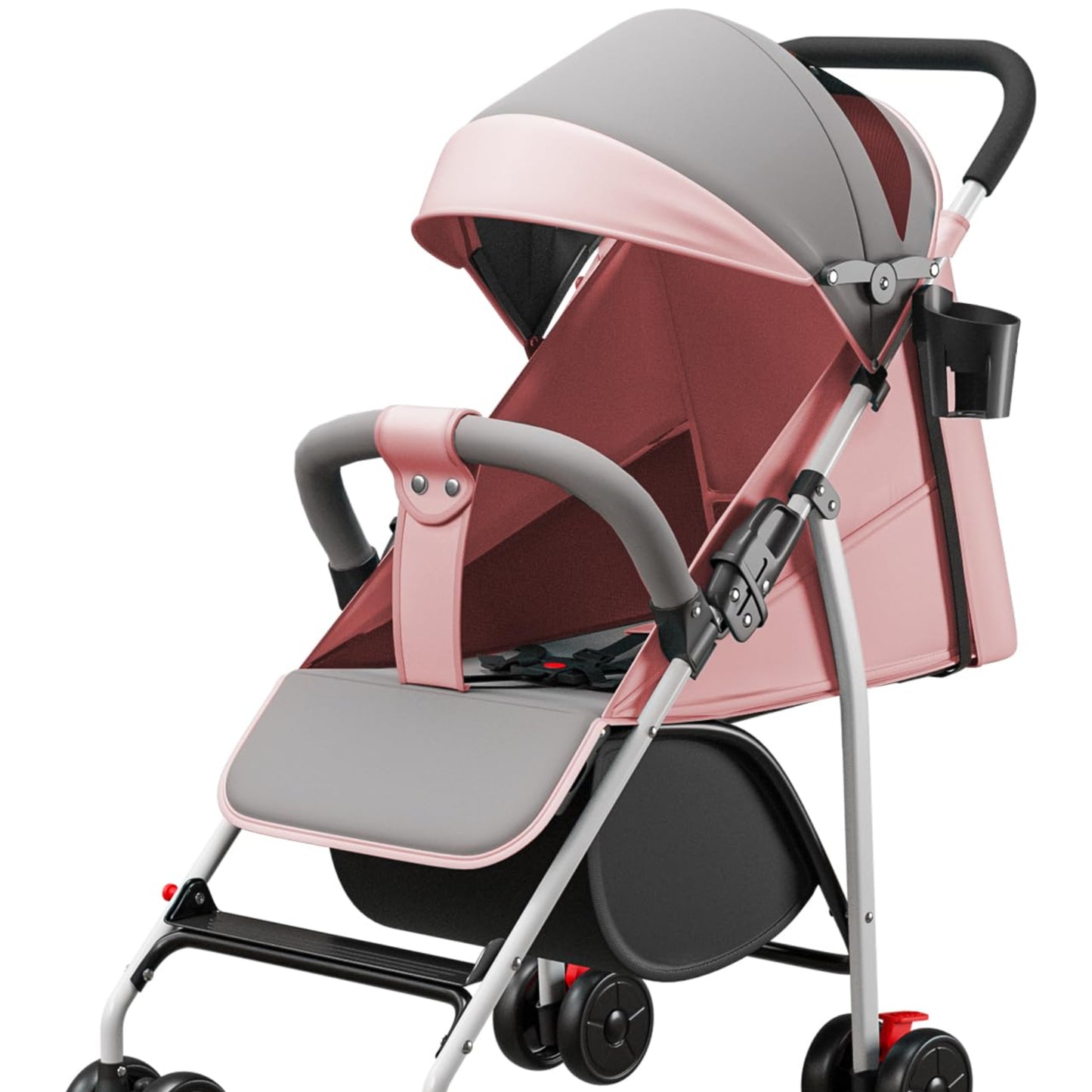 Kindersportwagen,Zusammenklappbarer Kinderwagen,leicht modern klein Buggy mit Liegeposition,Liegefunktion,Ultraleicht (nur 4.5 kg),ideal für Reisen,bis 60 kg (Blau, 45 x 67 x 100cm)