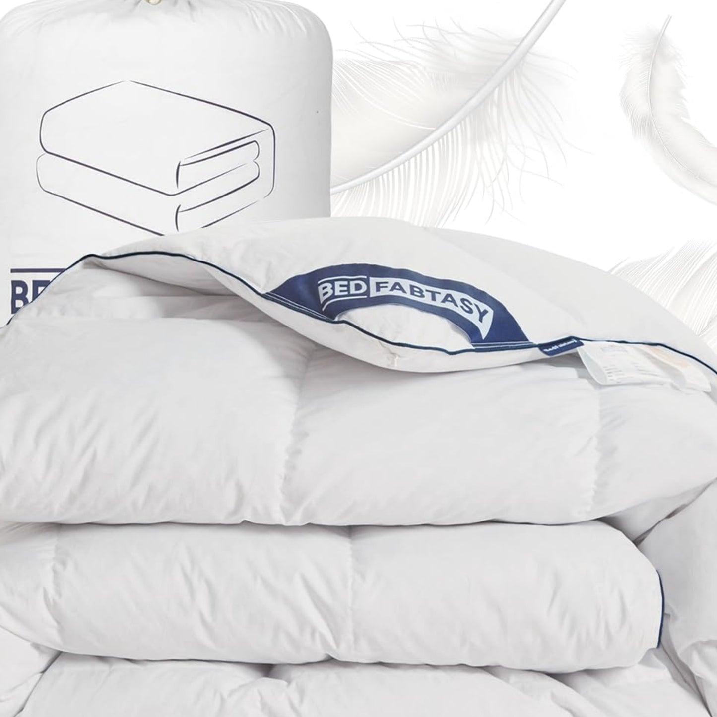 Premium Down Duvet 135 x 200 cm Summer Duvet, Lightweight Summer Duvet 135 x 200 cm with Premium Goose Down and Feathers, 100% Silent Organic Cotton, Oeko-Tex 100, Down Pass, RDS Certified