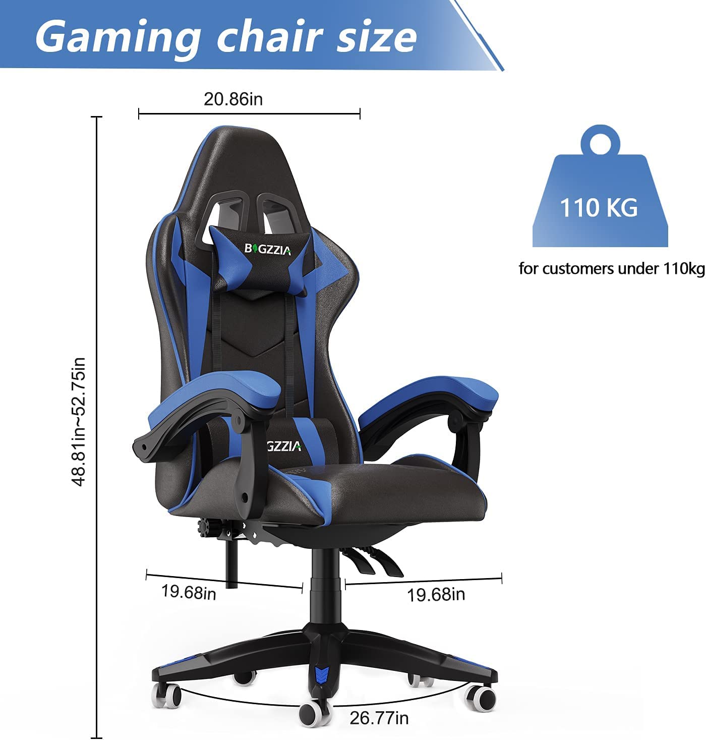 Racingreat Gaming Stuhl, Gamer Stühle, Ergonomisch Gaming Chair, Rückenlehne Einstellbar Pc-Stuhl, 360° Drehbar Gaming Sessel, Atmungsaktiver Bürostuhl für Jugendliche Jungen Mädchen Erwachsene Rosa