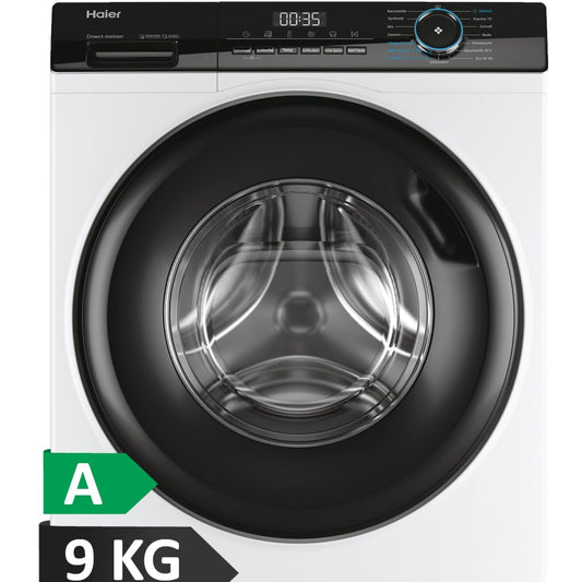 Haier I-Pro Series 5 HW90-B14959U1 Washing Machine, 9 kg, A: Best Efficiency, Direct Motion Motor, Absolutely Quiet, Smart Home, Wi-Fi & hOn App, XL Drum, Refresh Steam Program, ABT