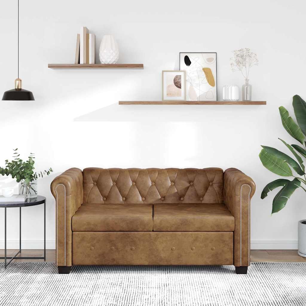 vidaXL 2/3/2+3-Seater Chesterfield Sofa / Couch - Lounge / Office Furniture - Faux Leather
